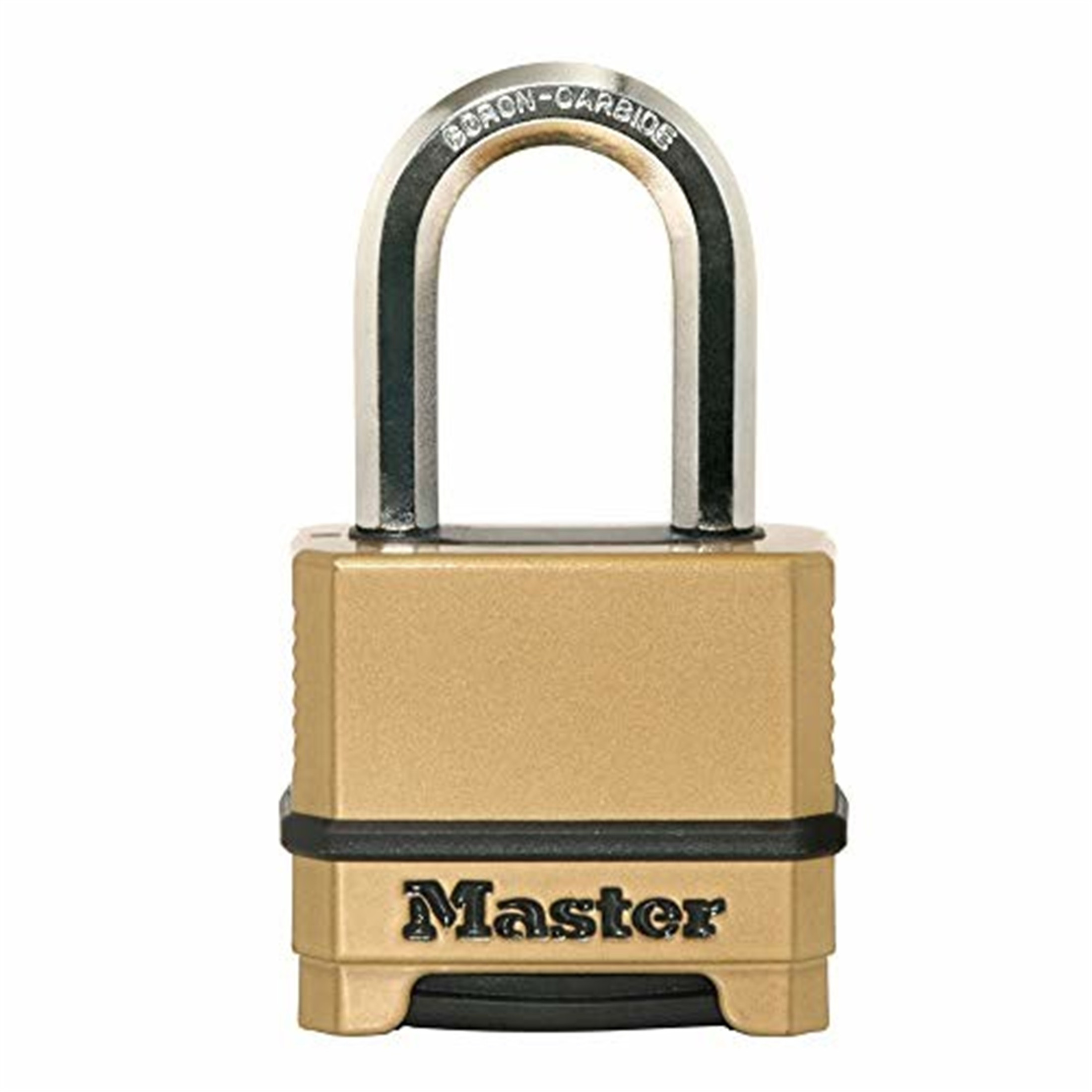 Master Lock Heavy Duty Outdoor Combination Lock, Shackle, Brass Finish  -1.5 - Esbenshades