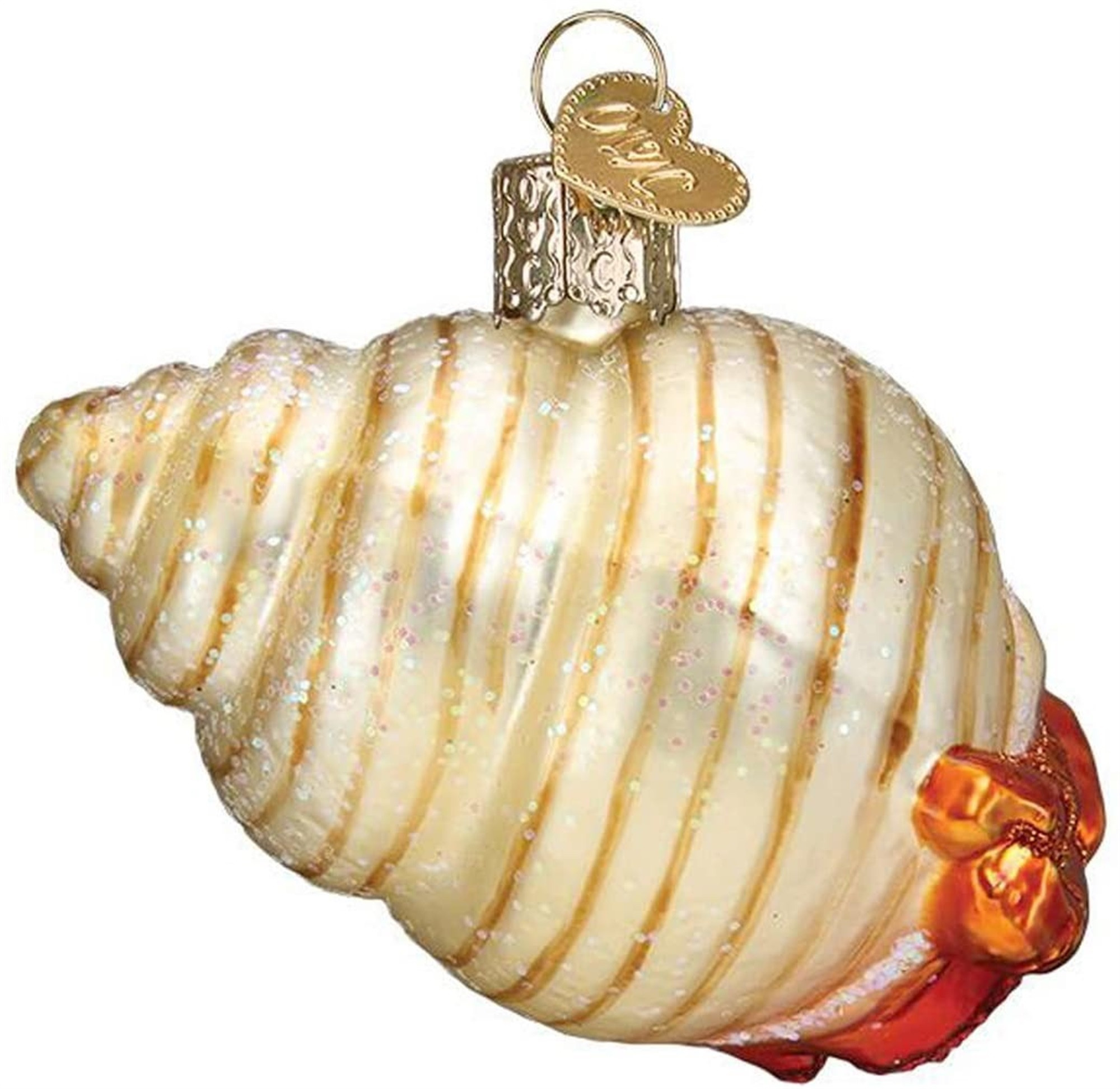Old World Christmas Blown Glass Ornament for Christmas Tree, Hermit Crab