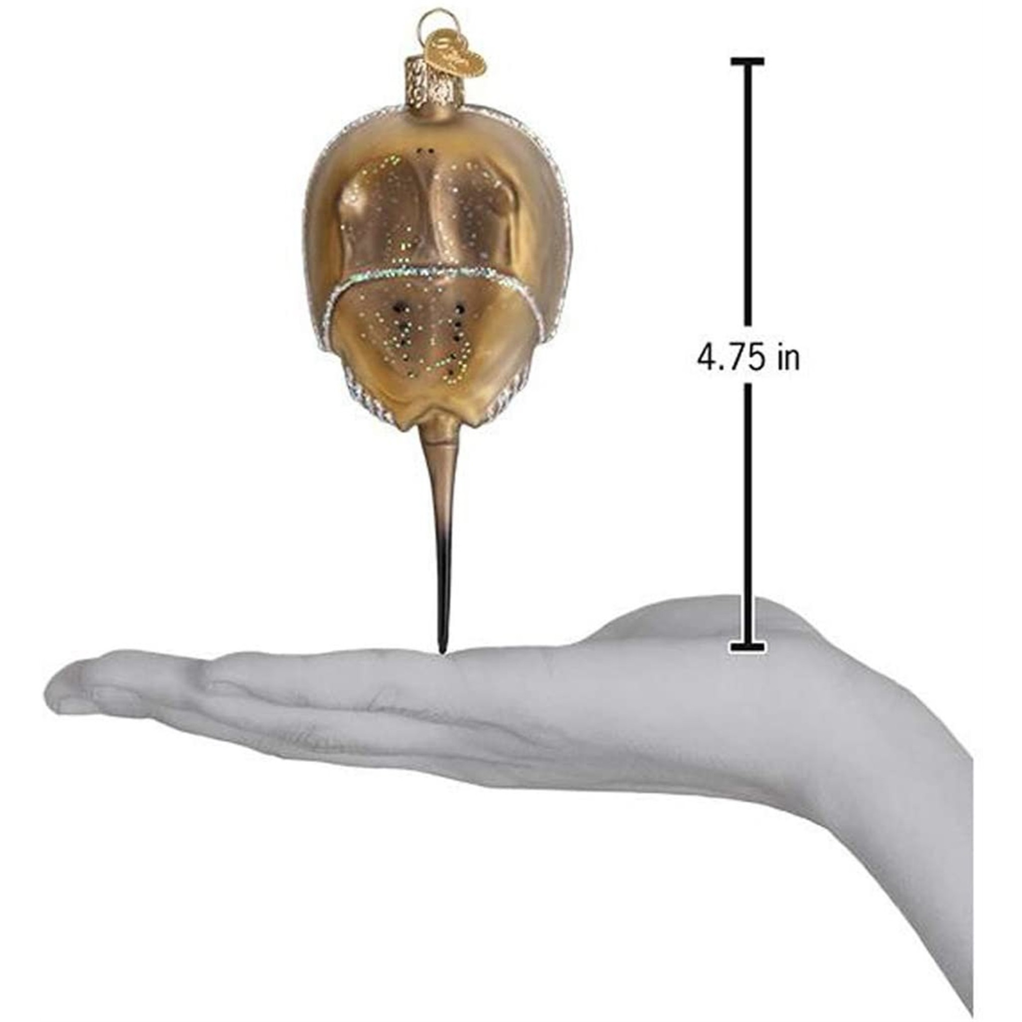 Old World Christmas Glass Blown Ornament for Christmas Tree, Horseshoe Crab