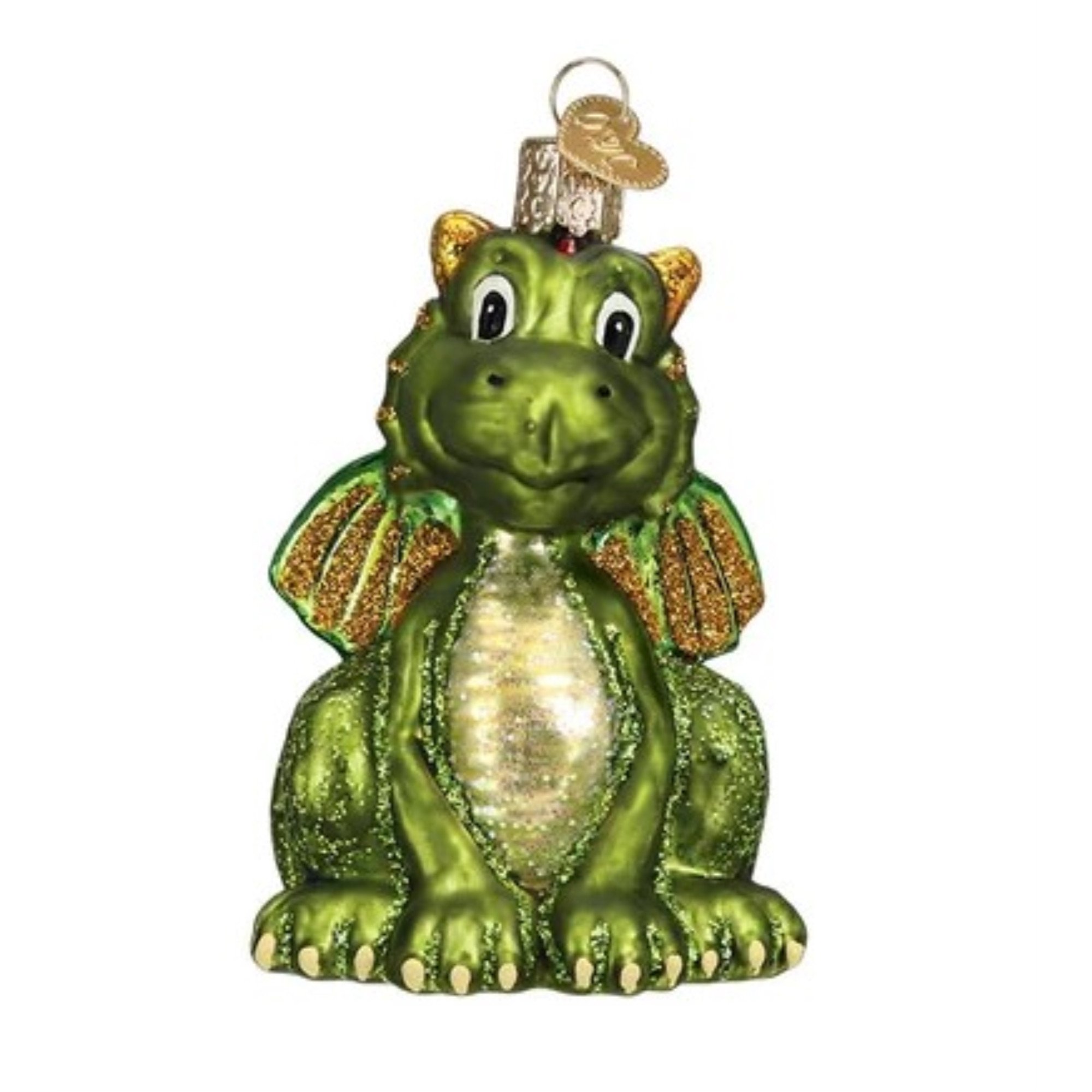 Old World Christmas Glass Blown Ornament for Christmas Tree, Little Dragon