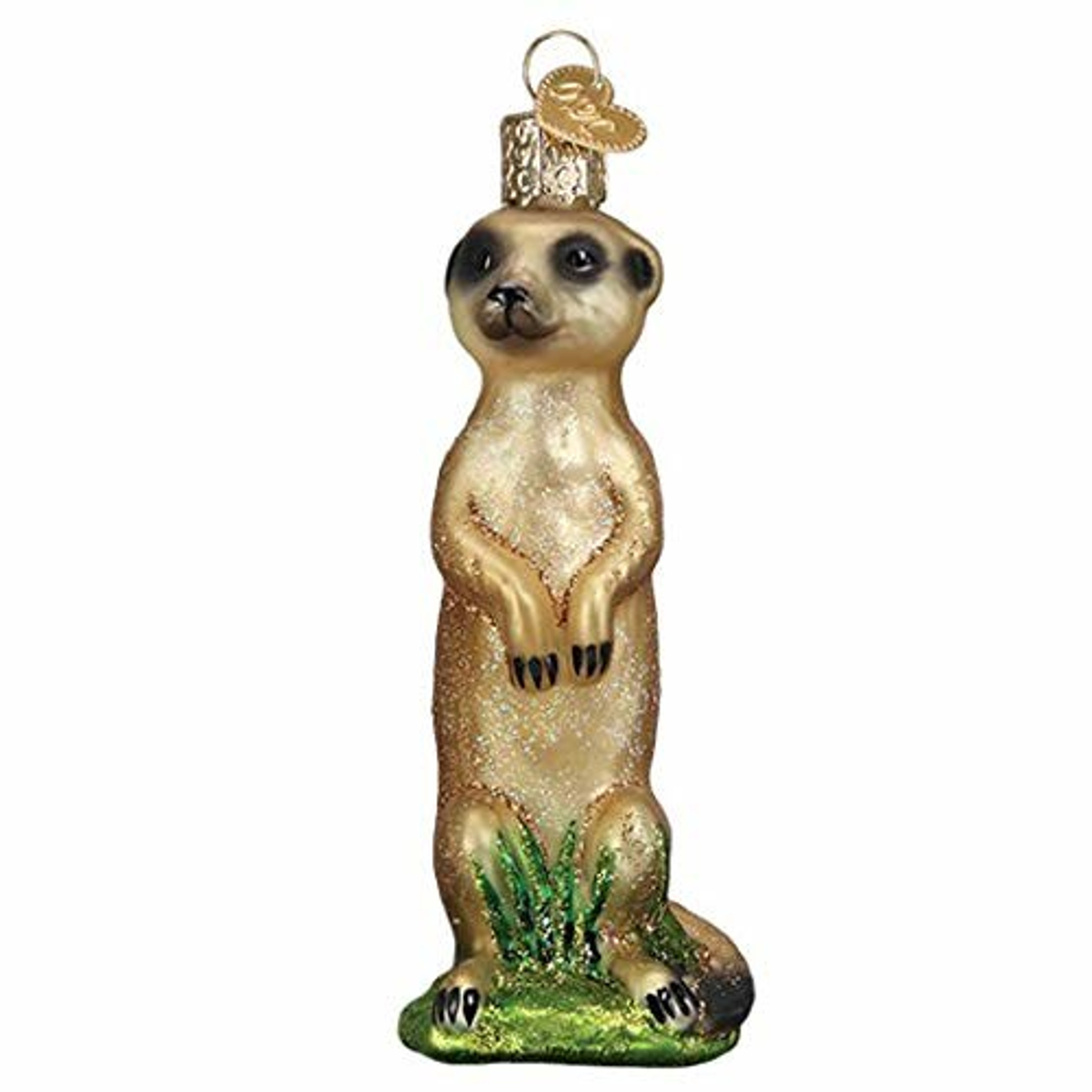 Old World Christmas Glass Blown Ornament, Meerkat (With OWC Gift Box)