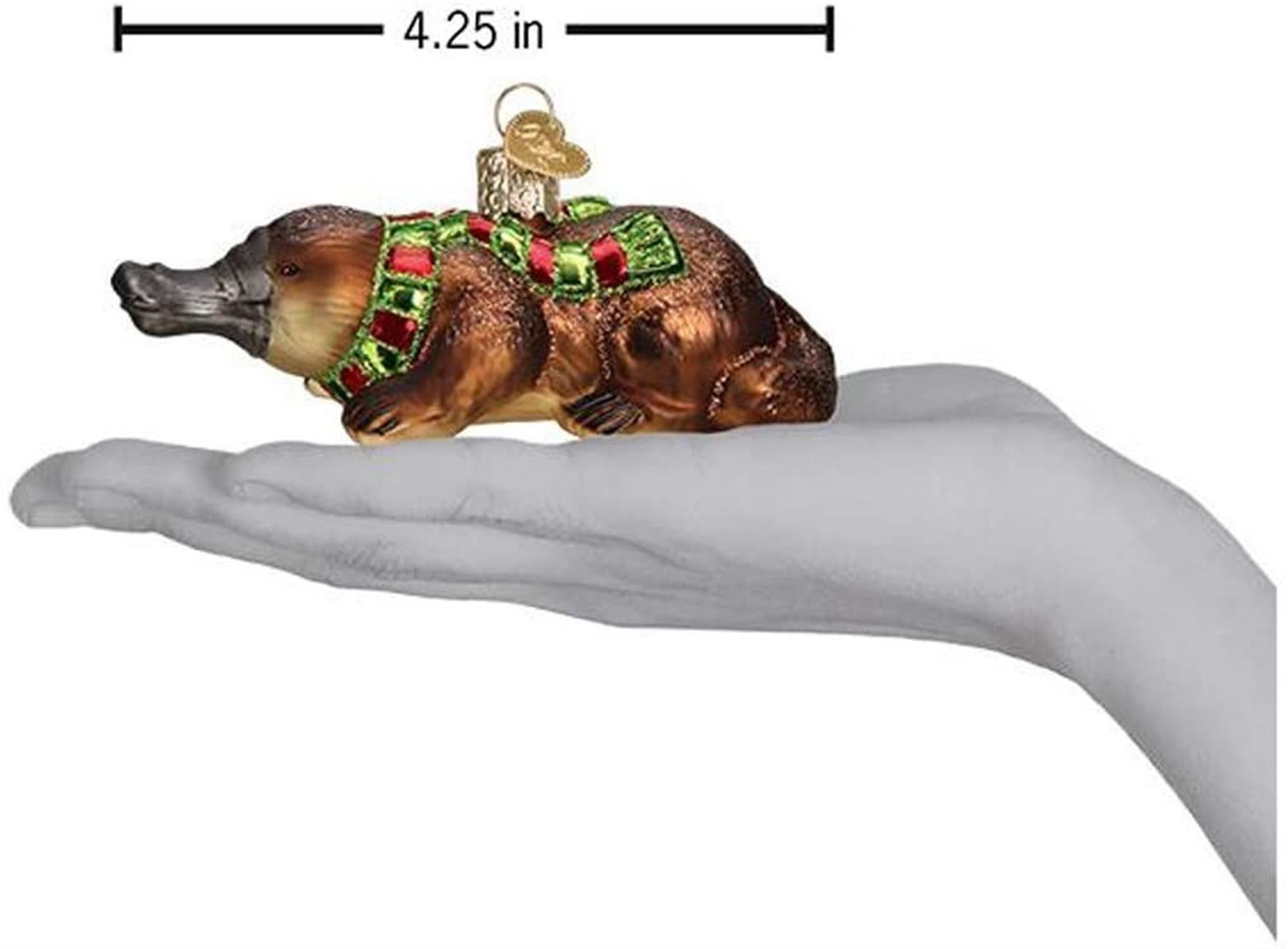 Old World Christmas Blown Glass Ornament for Christmas Tree, Platypus