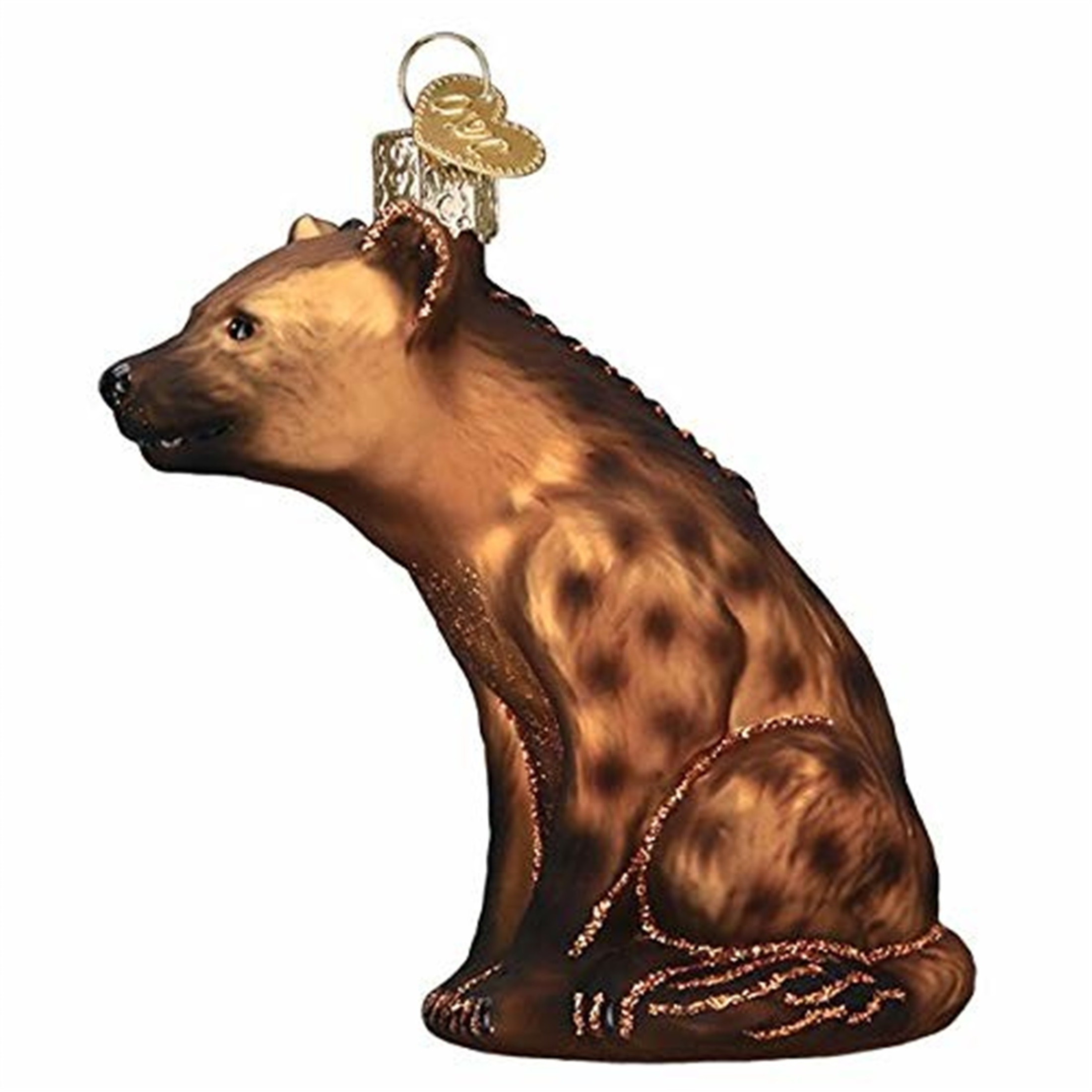 Old World Christmas Blown Glass Ornament for Christmas Tree, Happy Hyena