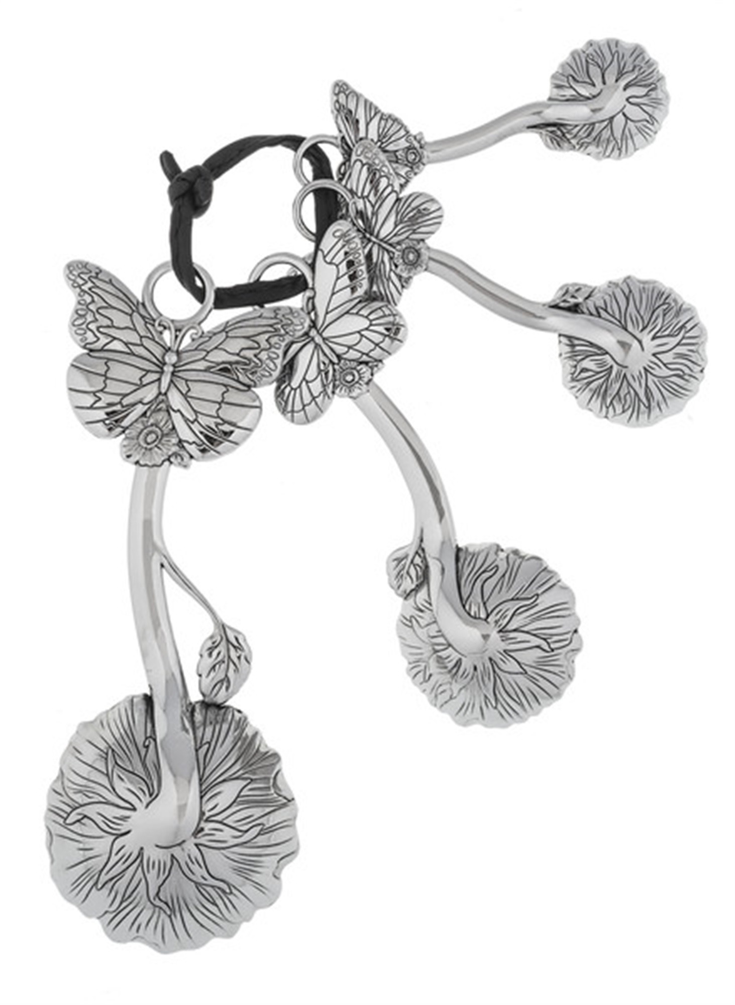 Ganz 4-Piece Zinc Alloy Measuring Spoons Set, Butterfly Blessing