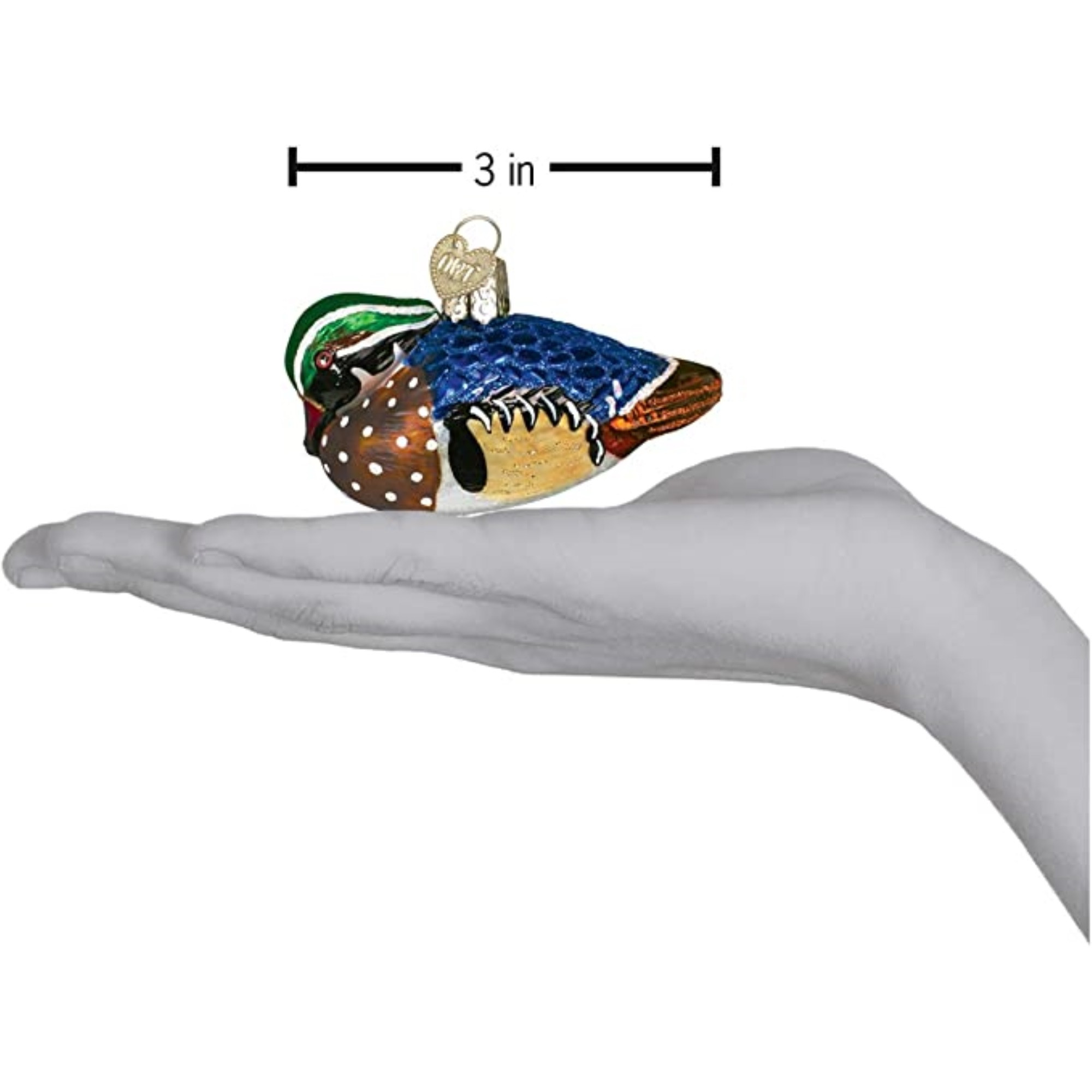 Old World Christmas Glass Blown Ornament for Christmas Tree, Wood Duck