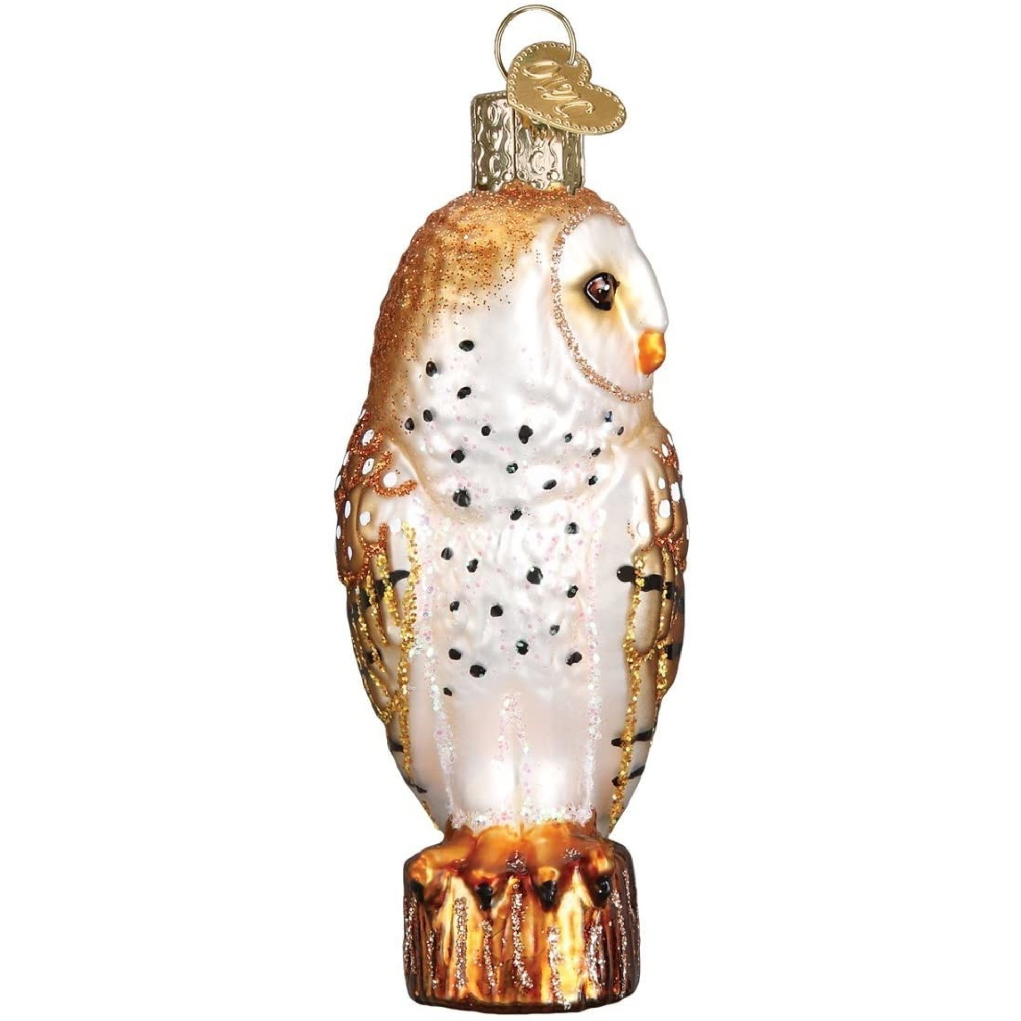 Old World Christmas Glass Blown Ornament for Christmas Tree, Barn Owl