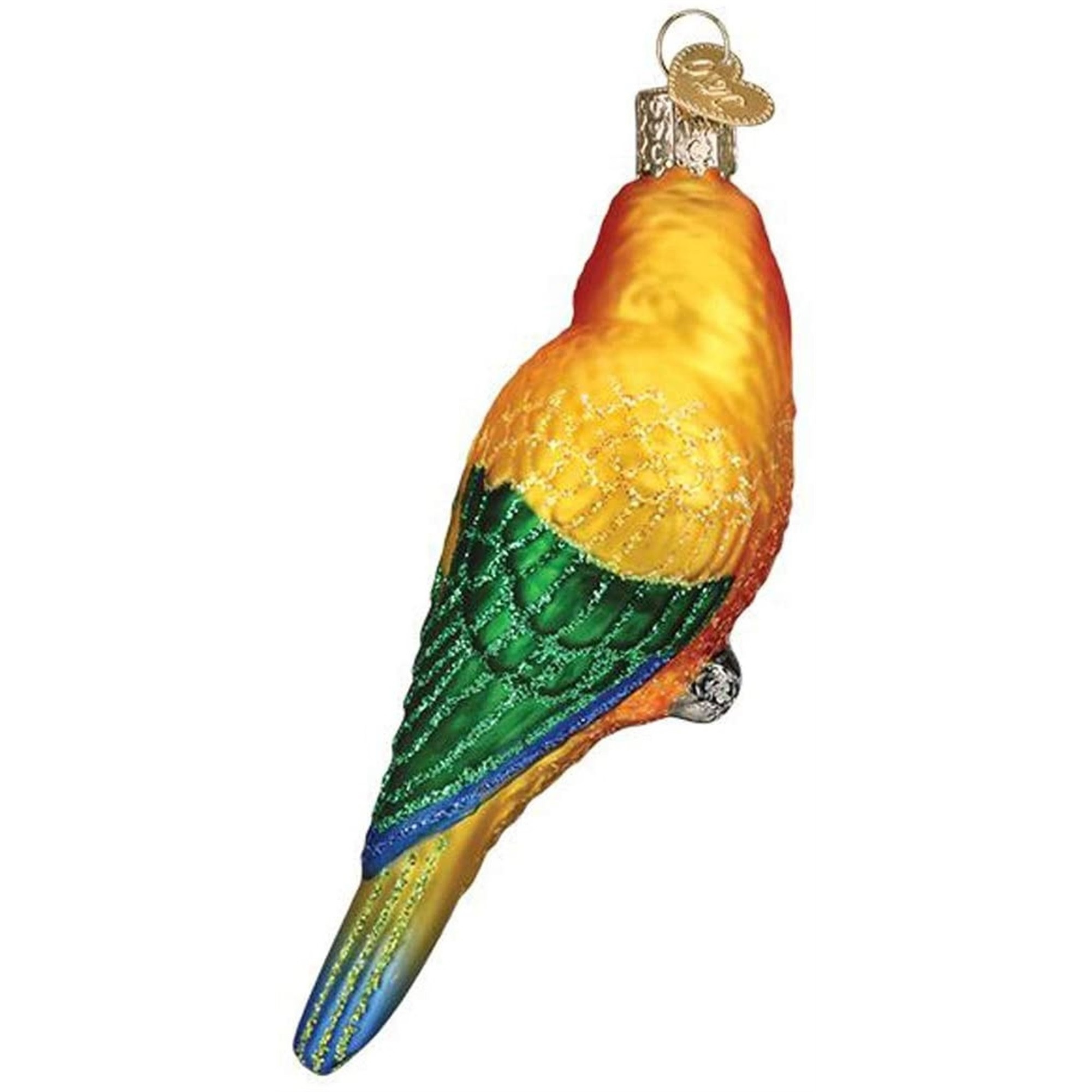 Old World Christmas Glass Blown Ornament for Christmas Tree, Sun Conure