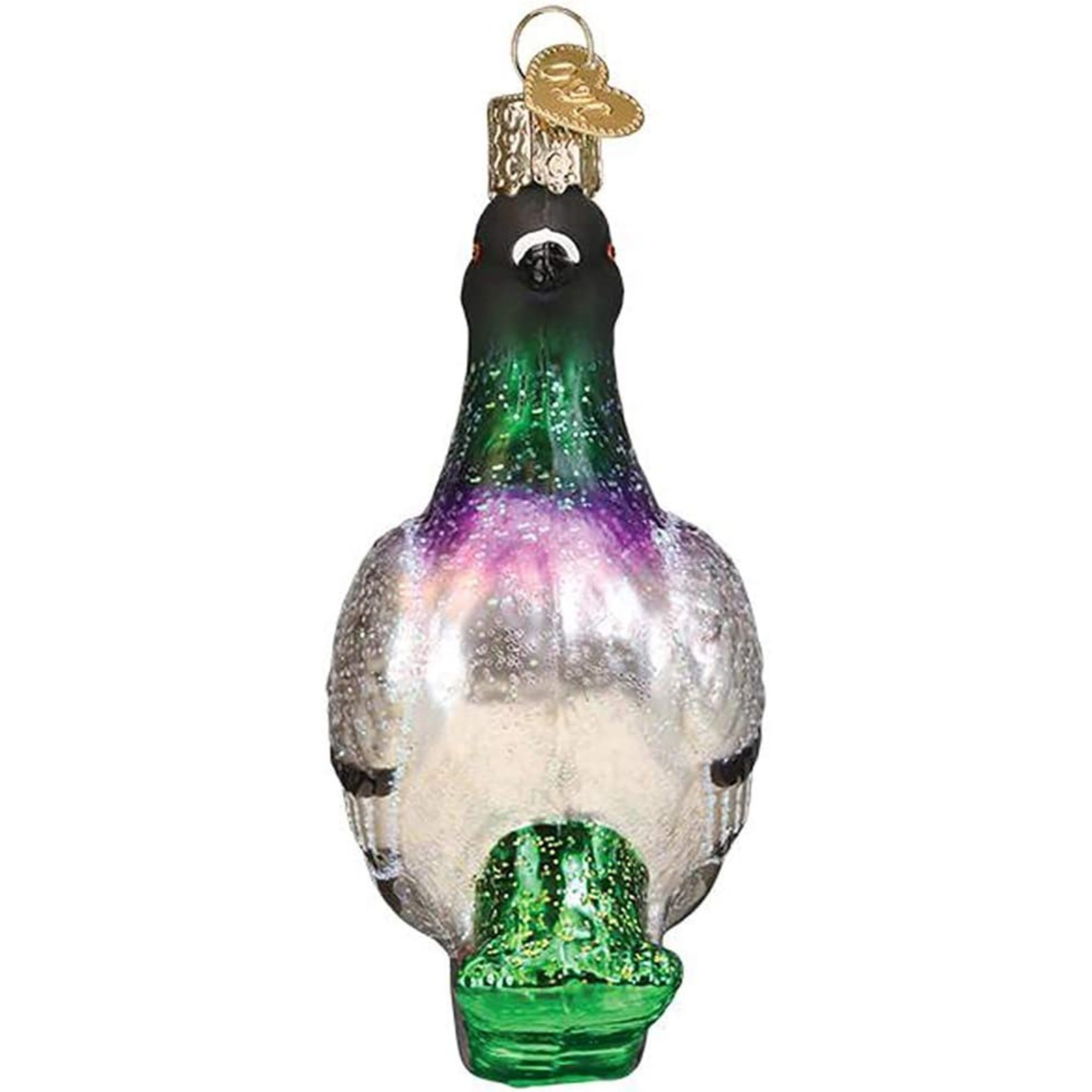 Old World Christmas Glass Blown Ornament, Pigeon (With OWC Gift Box)