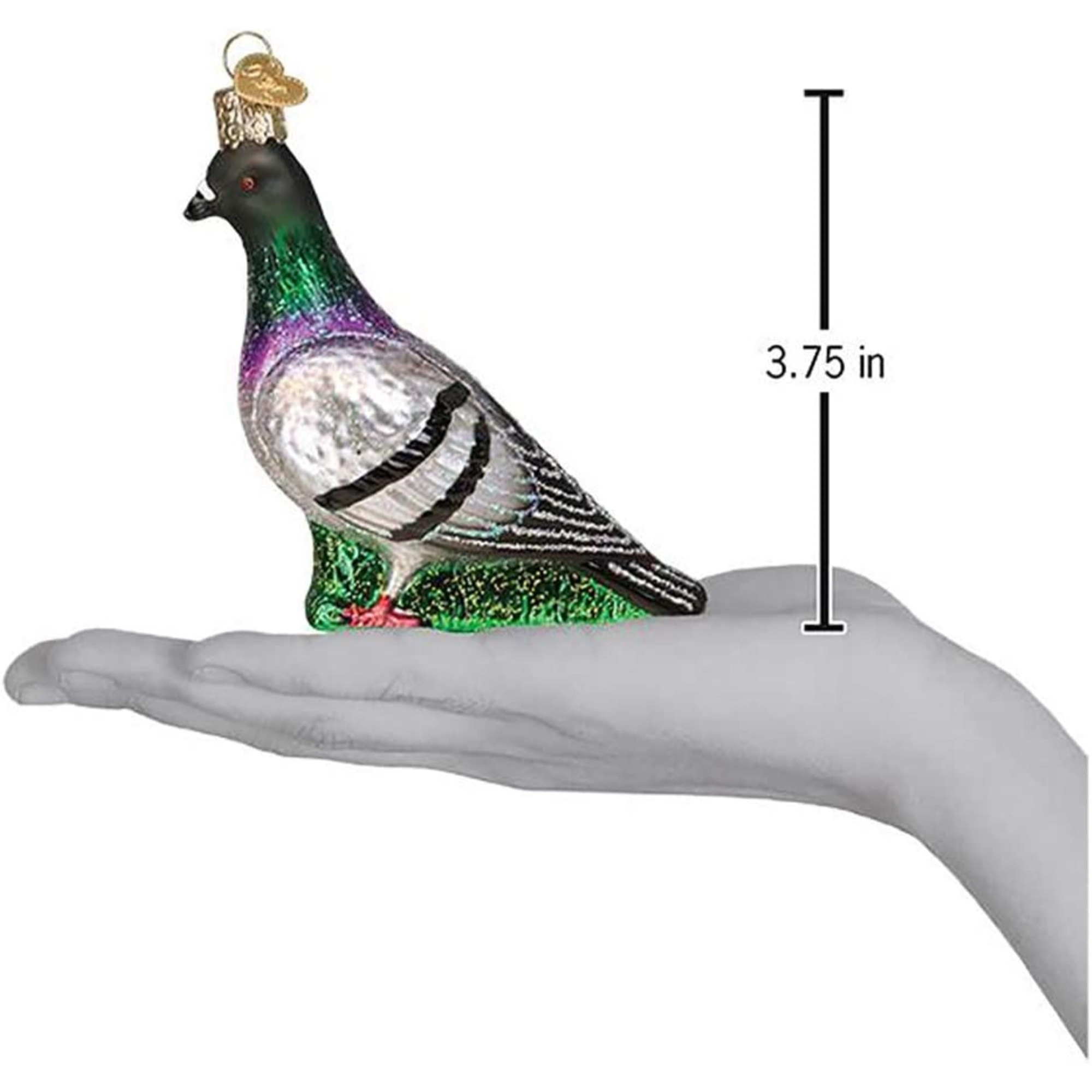 Old World Christmas Glass Blown Ornament for Christmas Tree, Pigeon