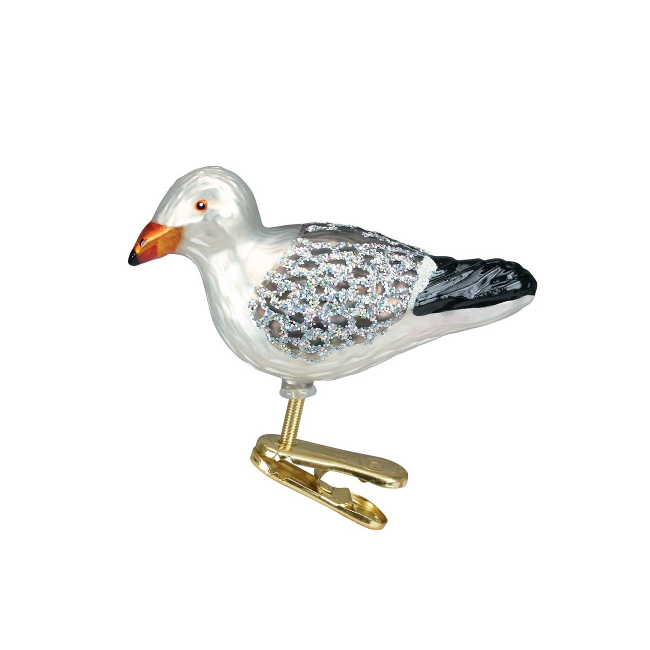 Old World Christmas Glass Blown Ornament, Seagull (With OWC Gift Box)