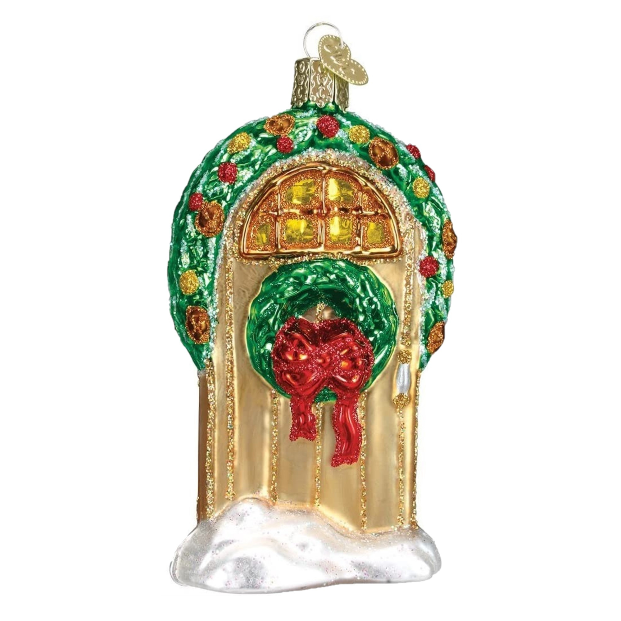 Old World Christmas Glass Blown Ornament for Christmas Tree, Welcome ...