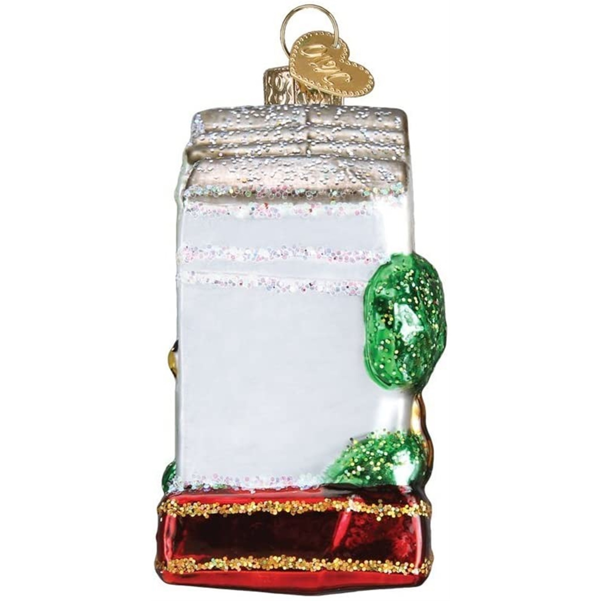 Old World Christmas Glass Blown Ornament for Christmas Tree, Rainbow Row