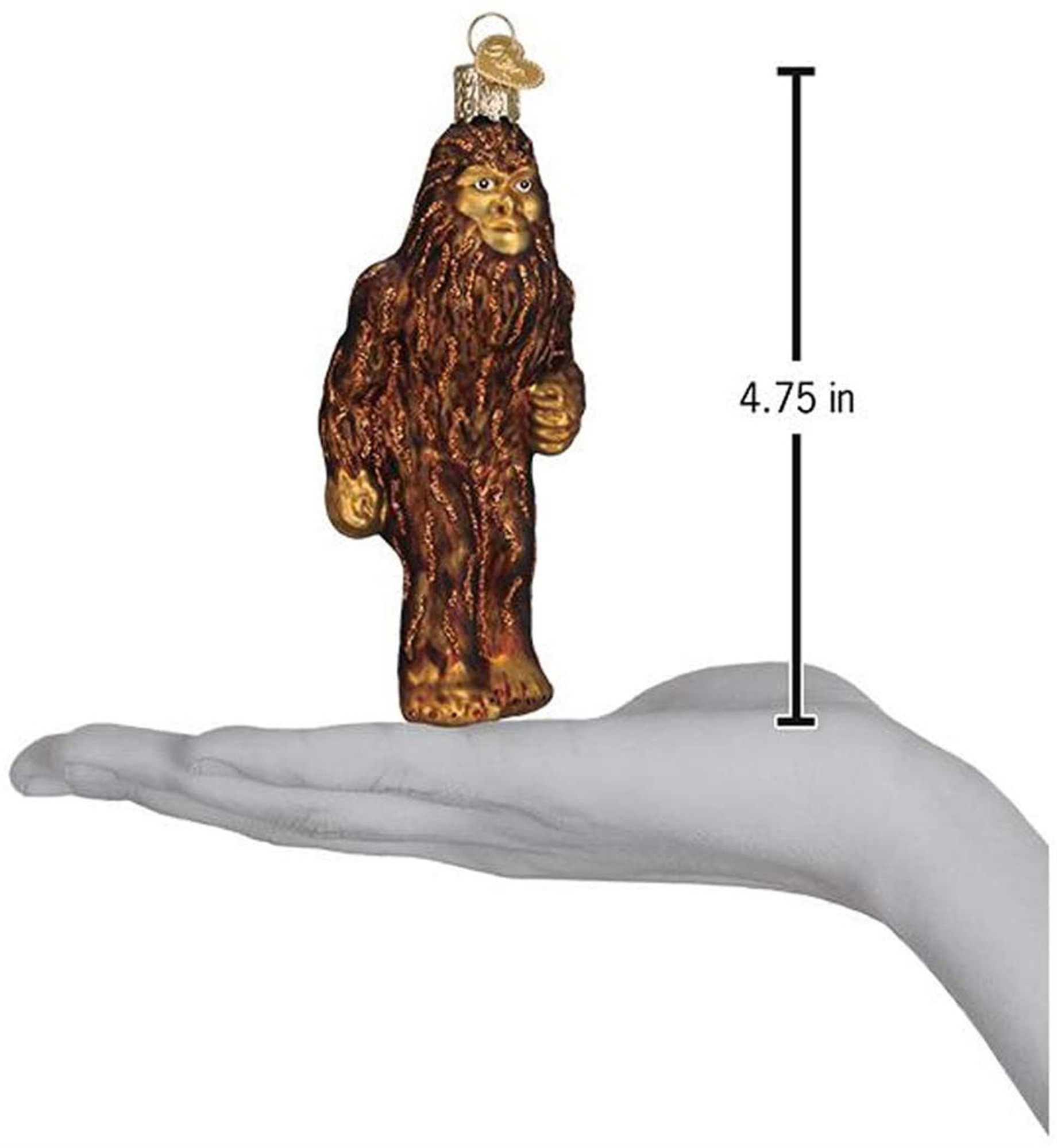 Old World Christmas Glass Blown Ornament for Christmas Tree, Sasquatch