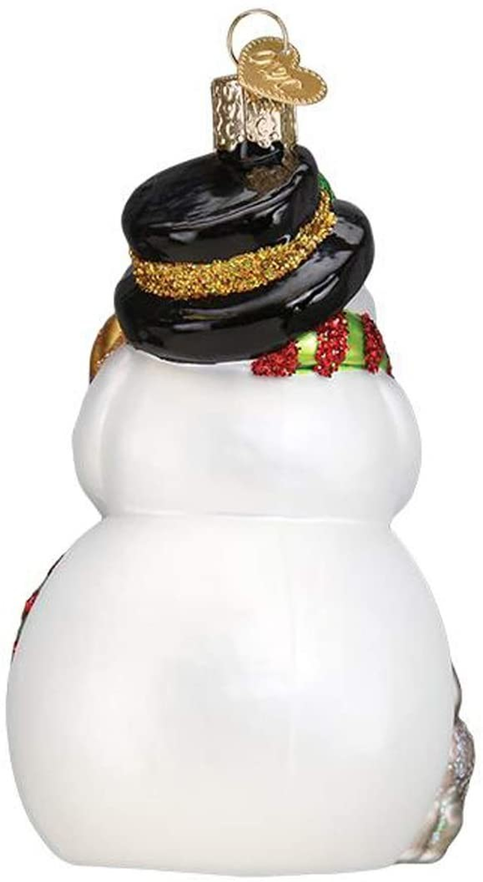Old World Christmas Glass Blown Ornament, Snowman with Playful Pets (With OWC Gift Box)