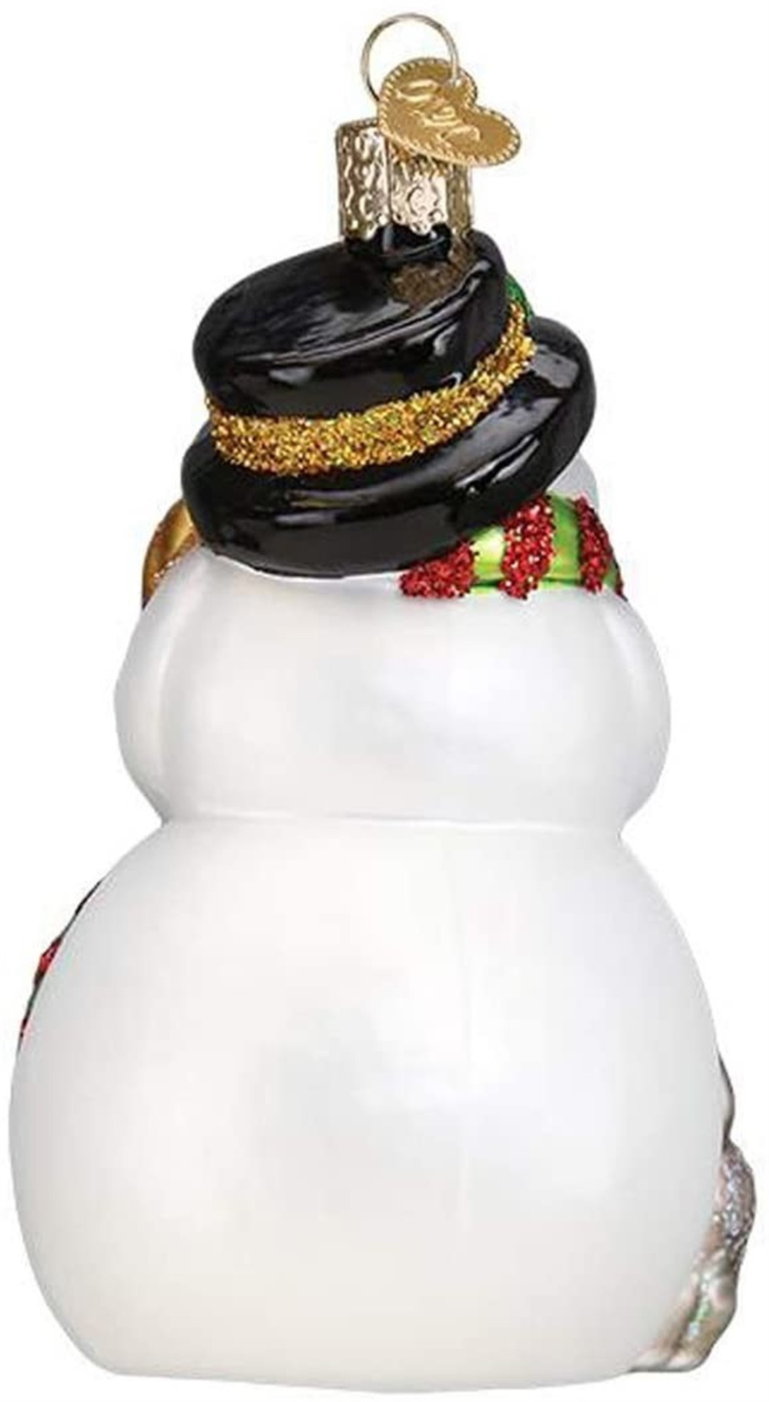 Old World Christmas Glass Blown Ornament for Christmas Tree, Snowman with Playful Pets