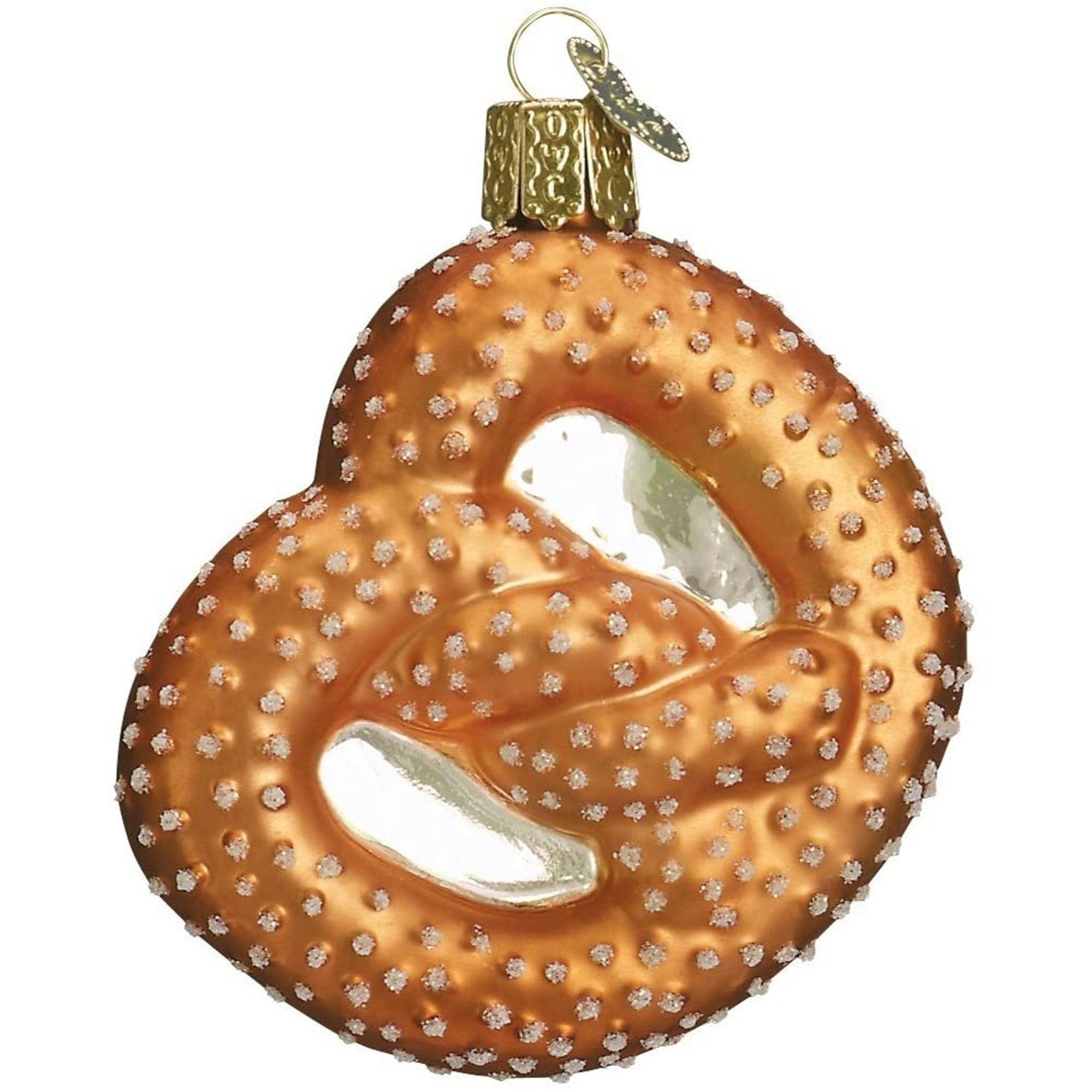 Old World Christmas Glass Blown Ornament for Christmas Tree, Pretzel