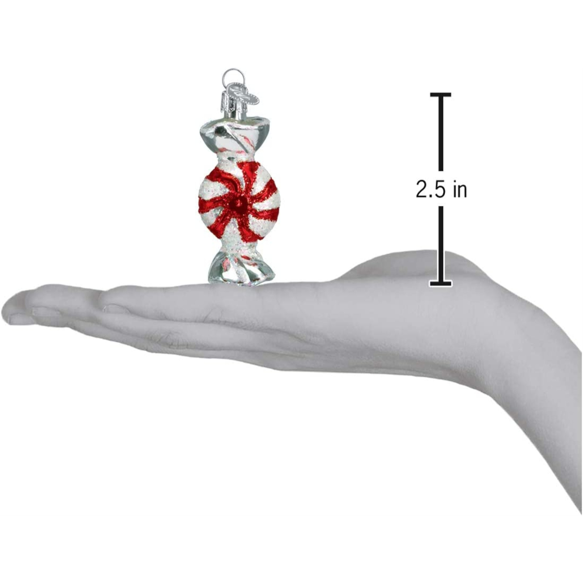 Old World Christmas Glass Blown Ornament for Christmas Tree, Peppermint Candy