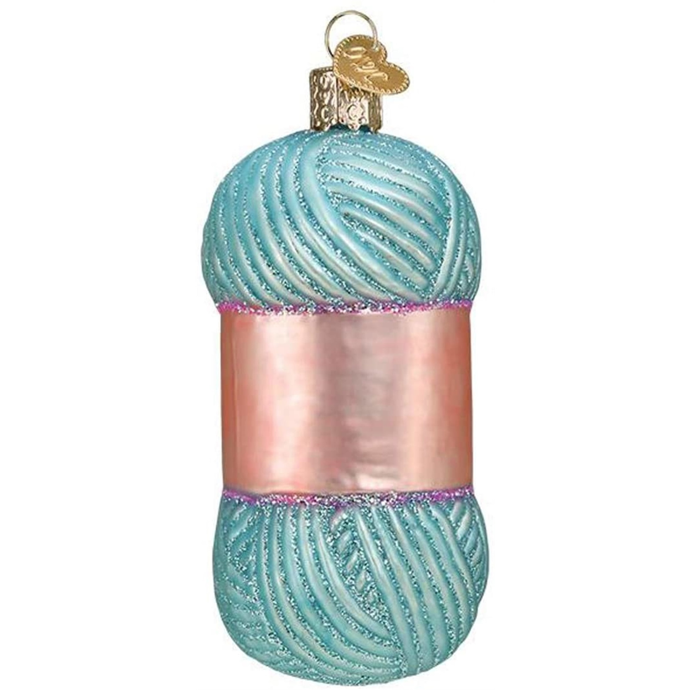 Old World Christmas Glass Blown Christmas Ornament, Crochet (With OWC Gift Box)