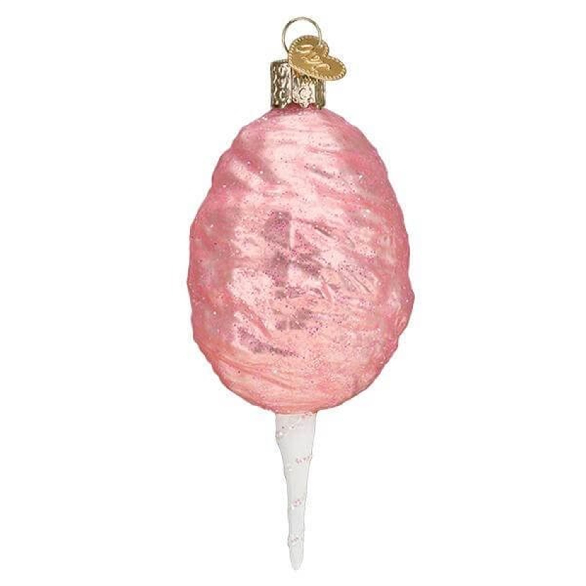 Old World Christmas Glass Blown Ornament, Cotton Candy (With OWC Gift Box)