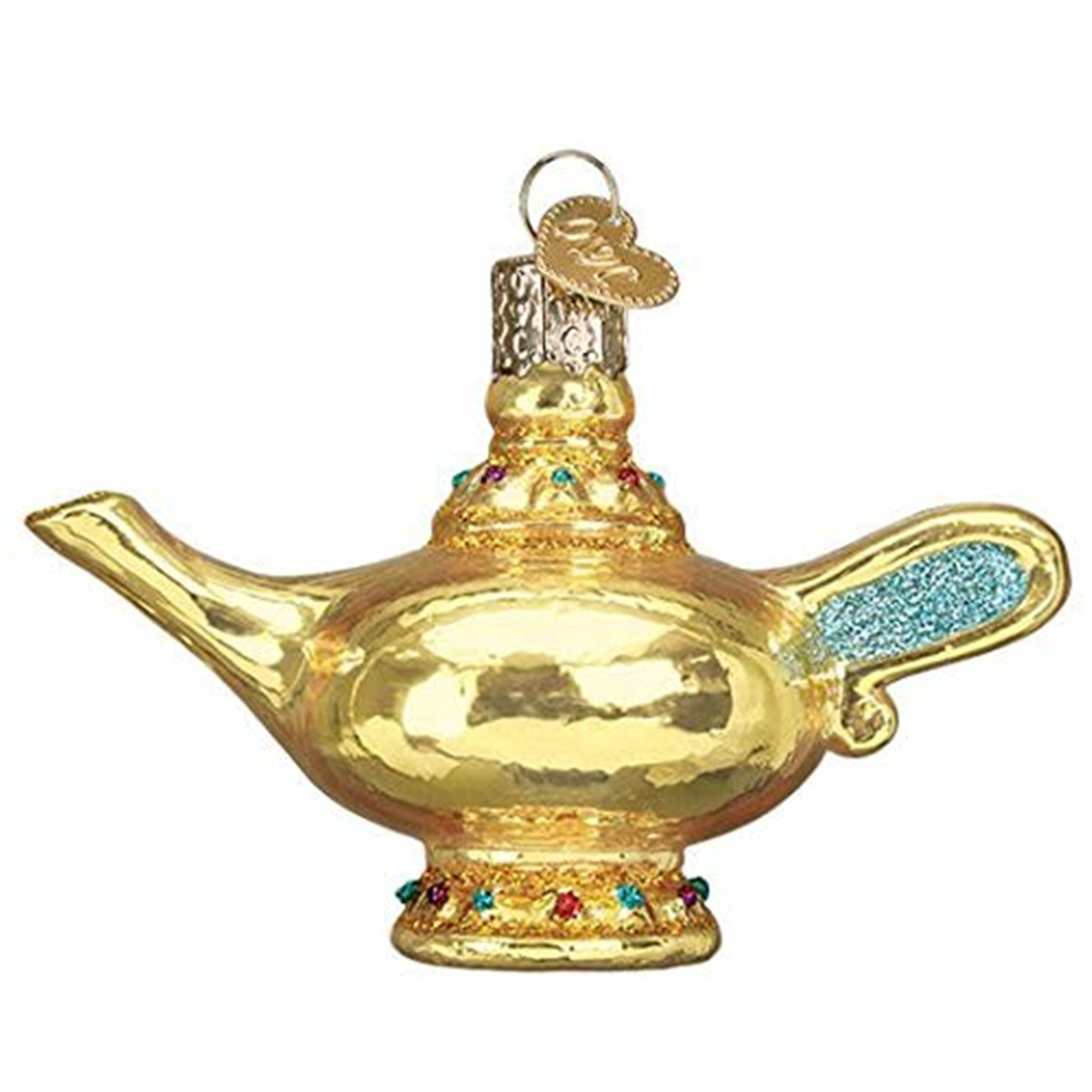 Old World Christmas Glass Blown Ornament, Magic Lamp (With OWC Gift Box)