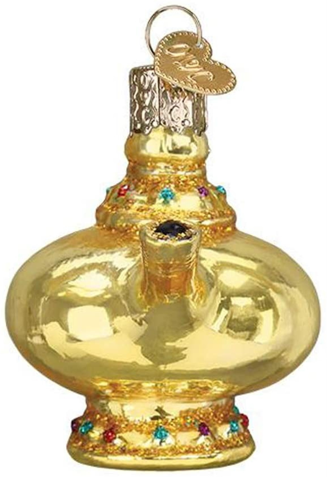 Old World Christmas Glass Blown Ornament, Magic Lamp (With OWC Gift Box)