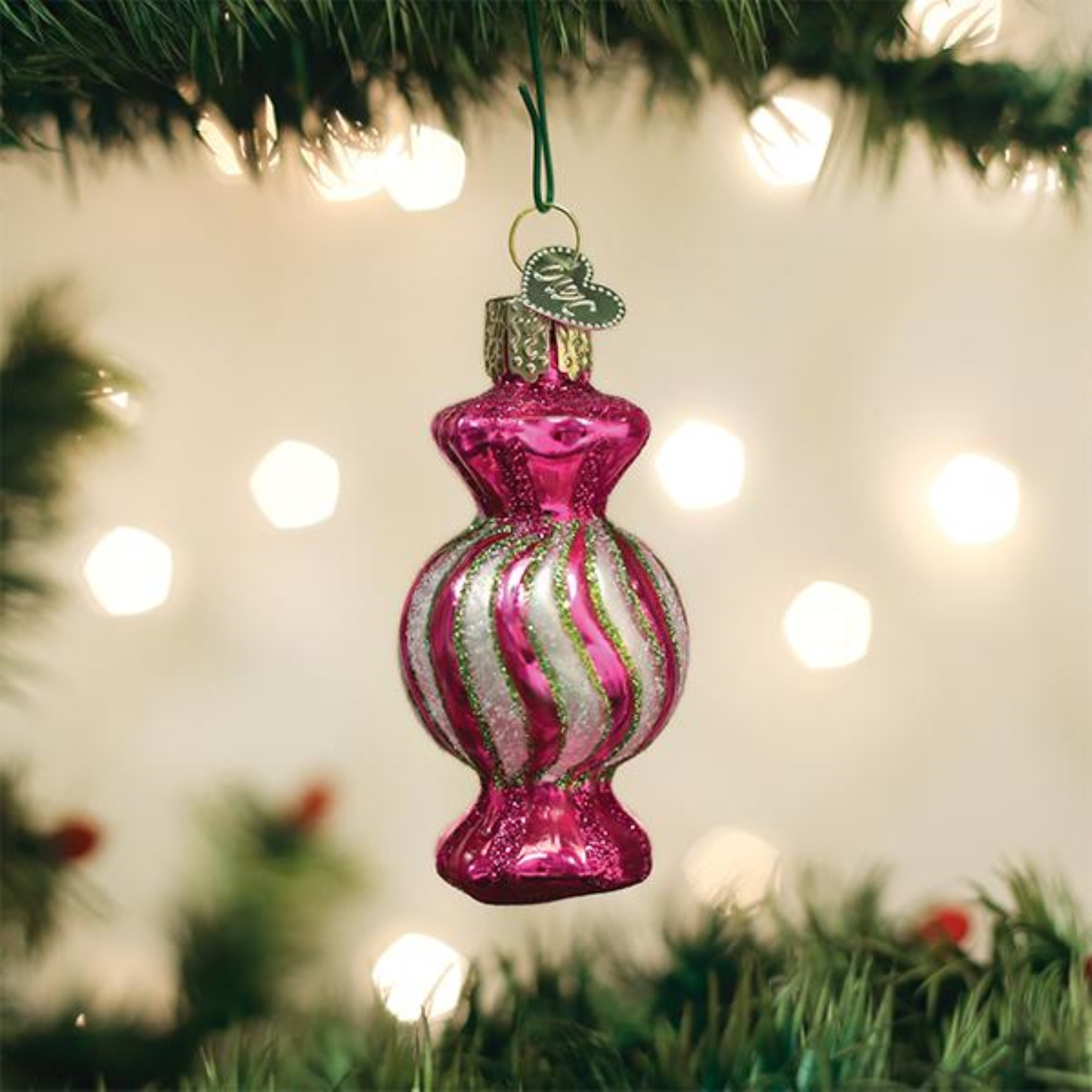 Old World Christmas Blown Glass Ornament for Christmas Tree, Holiday Candy