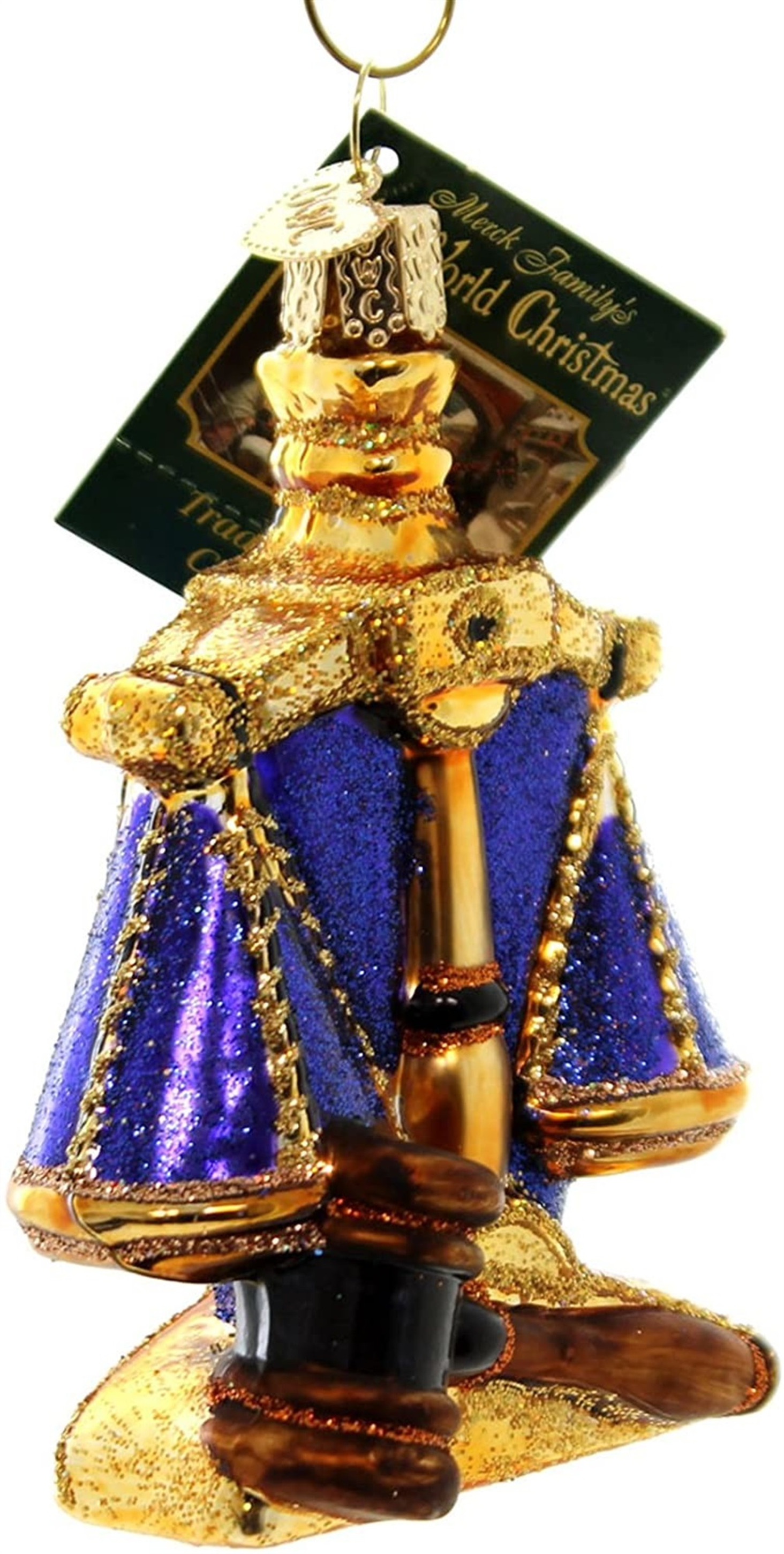 Old World Christmas Glass Blown Ornament, Scales of Justice (With OWC Gift Box)