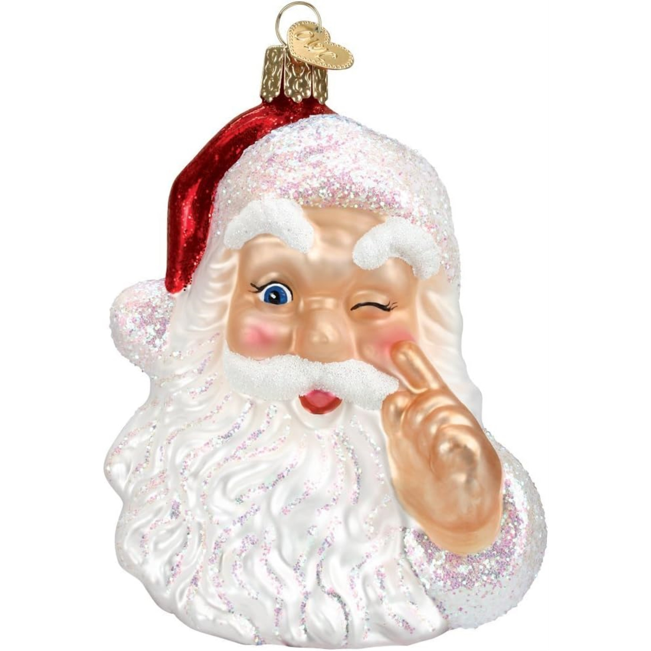 Old World Christmas Glass Blown Night Before Christmas Santa Ornament Old World Christmas Glass Blown Night Before Christmas Santa Ornament