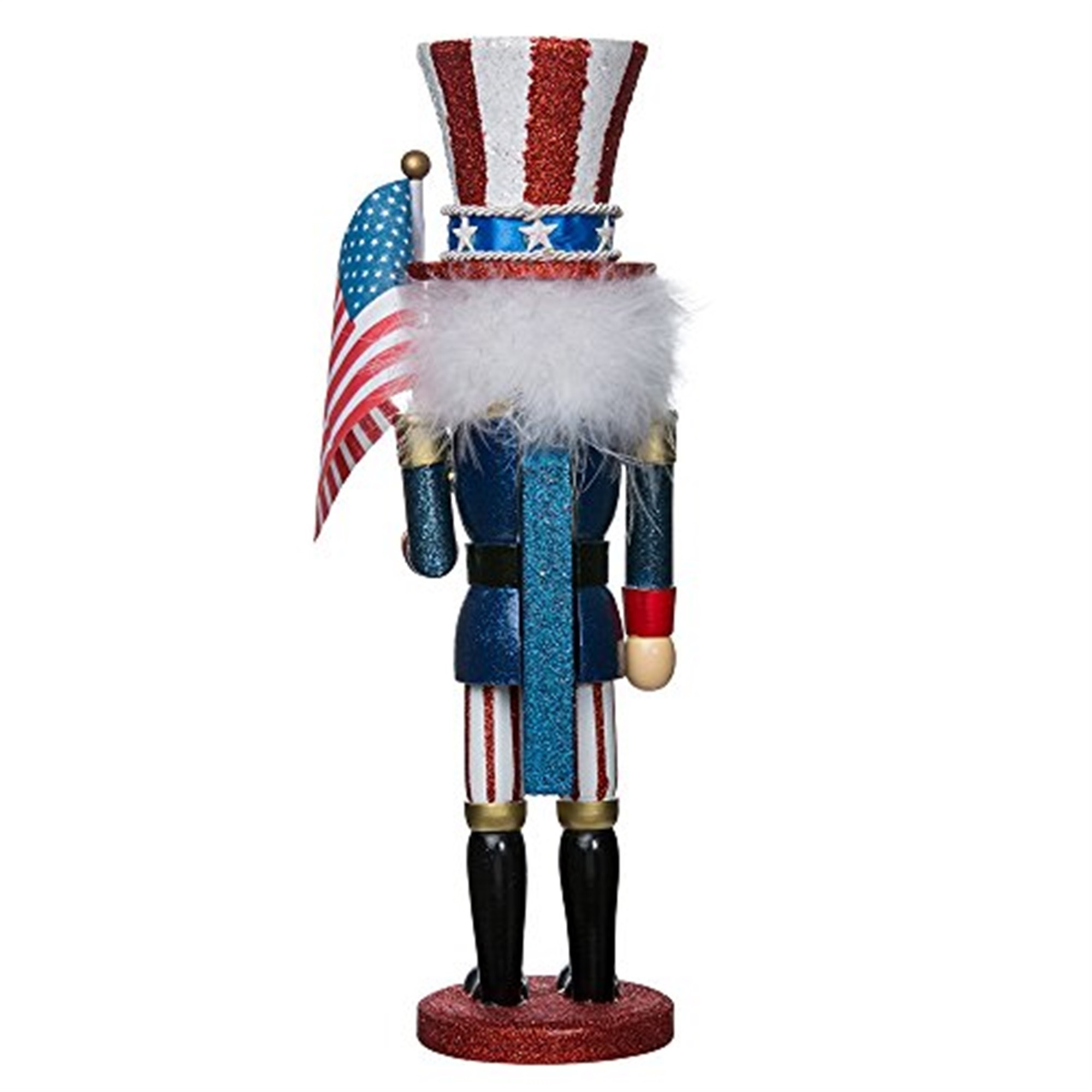 Kurt Adler Wooden Uncle Sam Nutcracker, Hollywood Collection, 15"