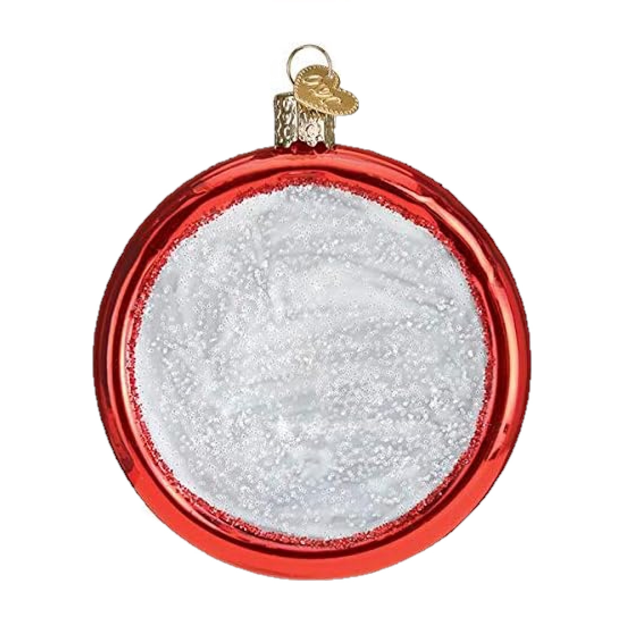 Old World Christmas Blown Glass Ornament for Christmas Tree, Sports Disc