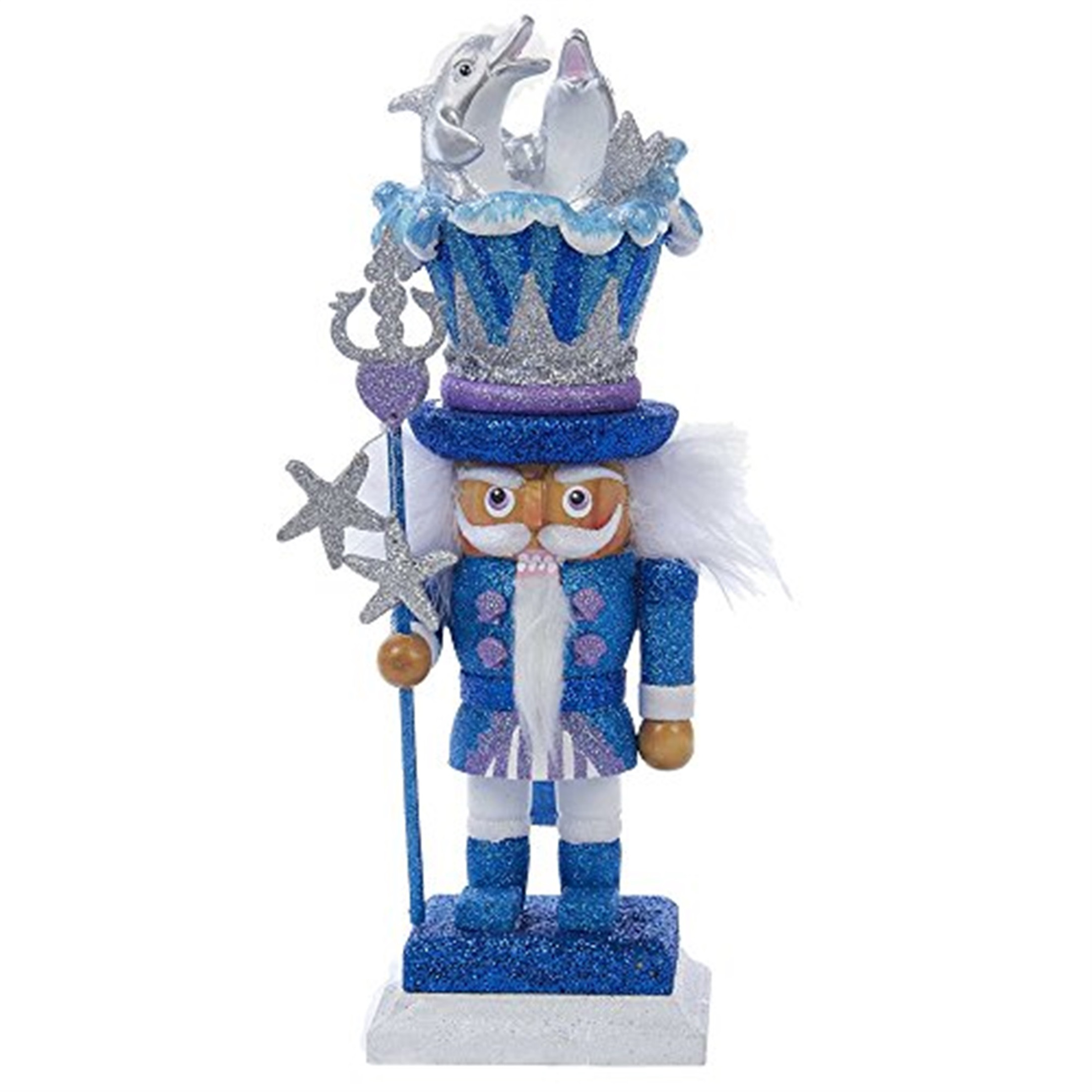 Kurt Adler Hollywood Nutcrackers, Dolphin Hat Nutcracker, 12"