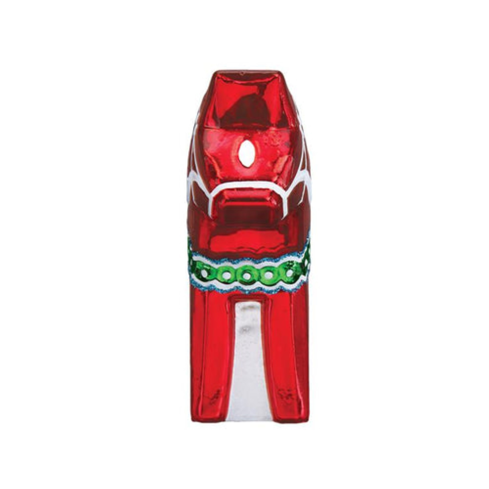 Old World Christmas Blown Glass Ornament for Christmas Tree, Swedish Dala Horse