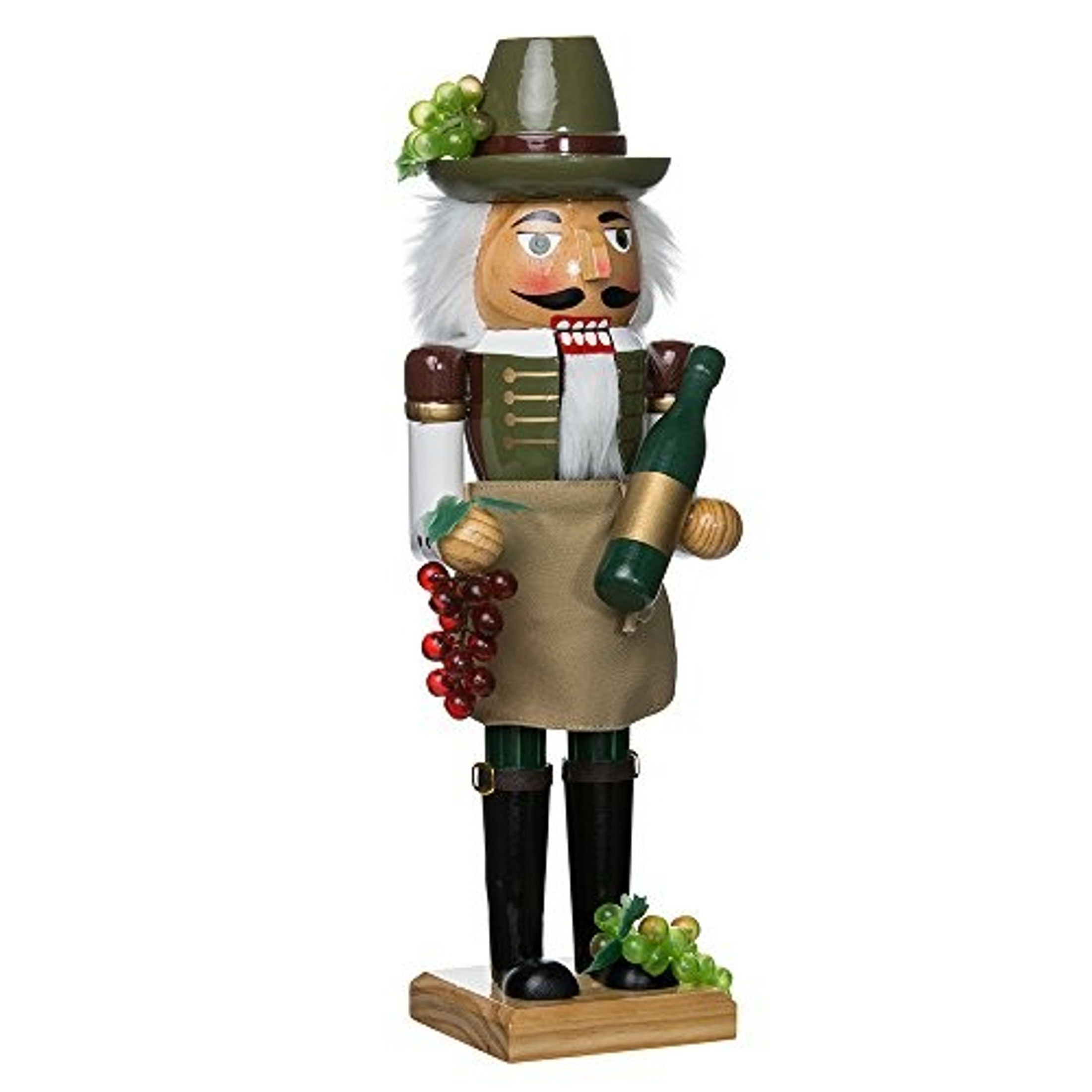 Kurt Adler (J1160) Wooden Wine Grower Nutcracker, 15"