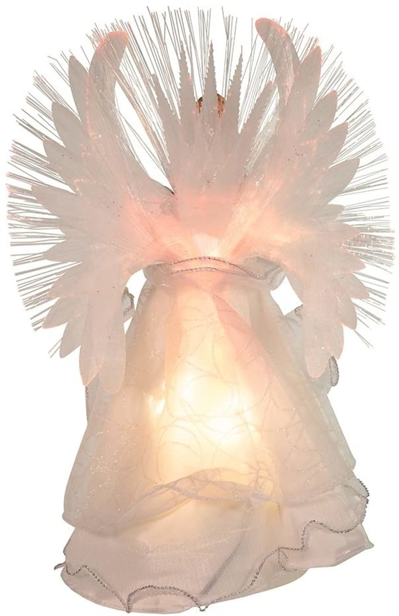 Kurt Adler Fiber-Optic Multi-Colored Angel Lighted Treetop, 14