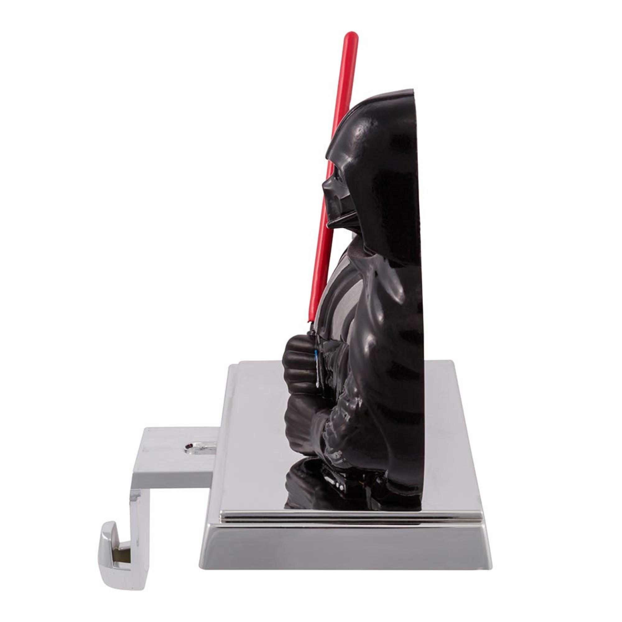 Kurt Adler Star Wars Darth Vader With Light Saber Metal Stocking Hanger