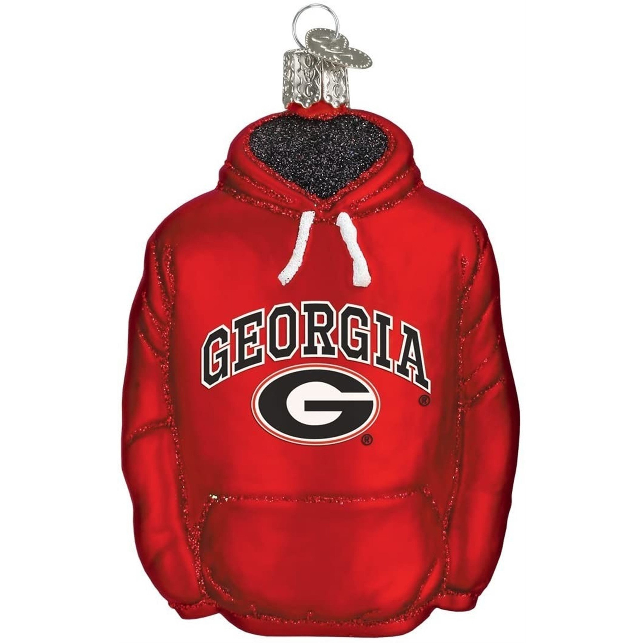 Old World Christmas 62303 Glass Blown Georgia Hoodie Ornament Old World Christmas 62303 Glass Blown Georgia Hoodie Ornament