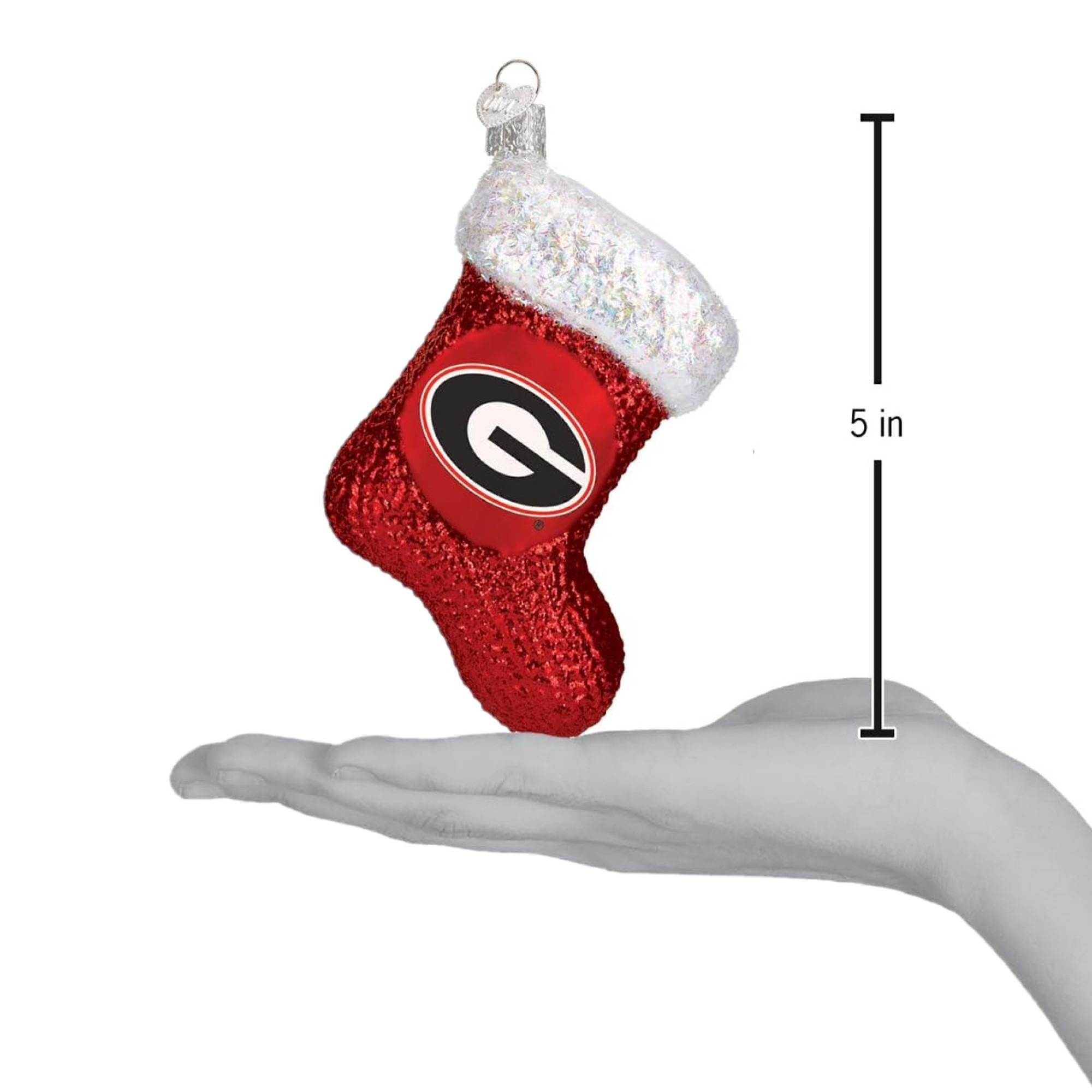 Old World Christmas 62308 Glass Blown Georgia Stocking Ornament