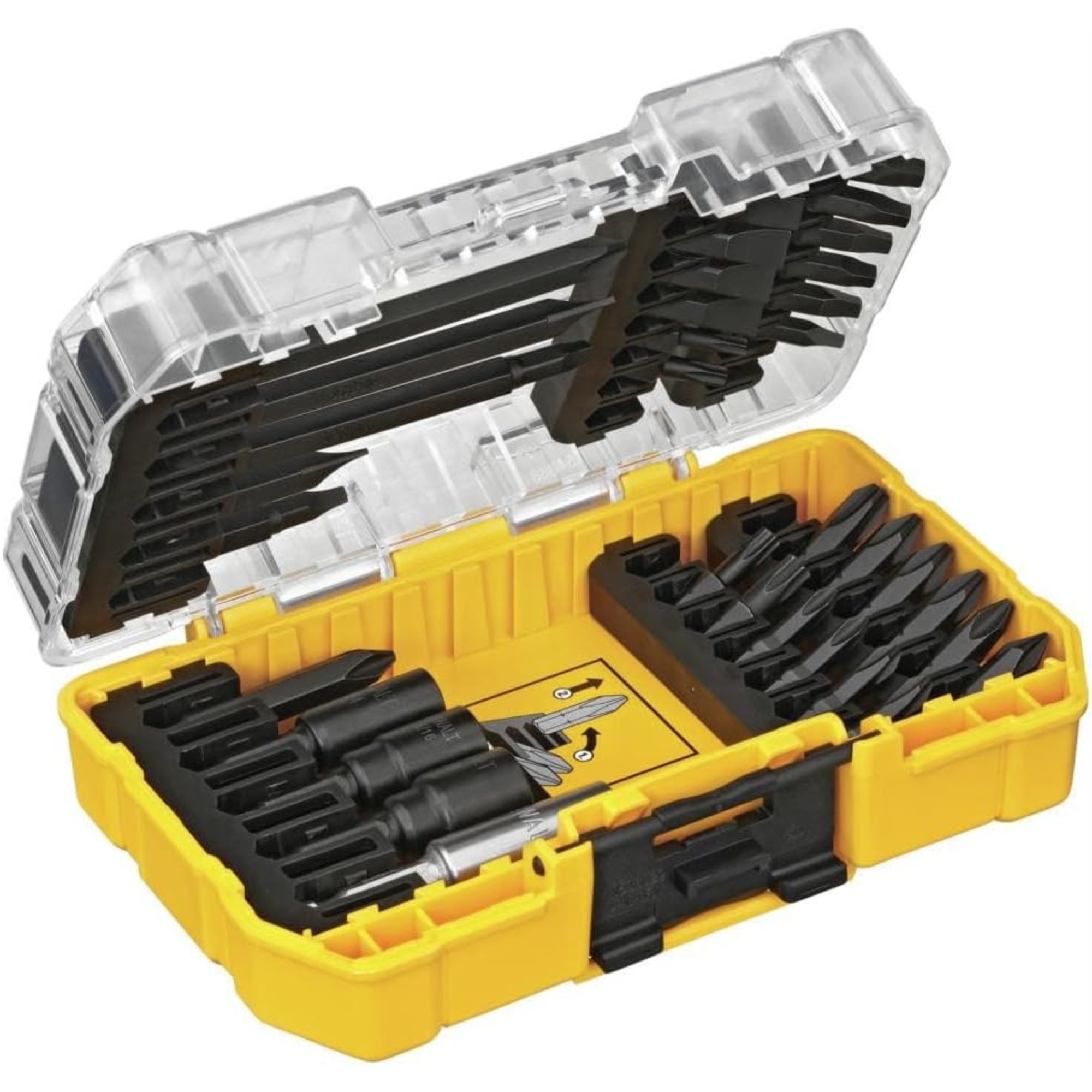 DEWALT Impact Ready Driver Bit Set for Screwdriver with Case, 34-Piece