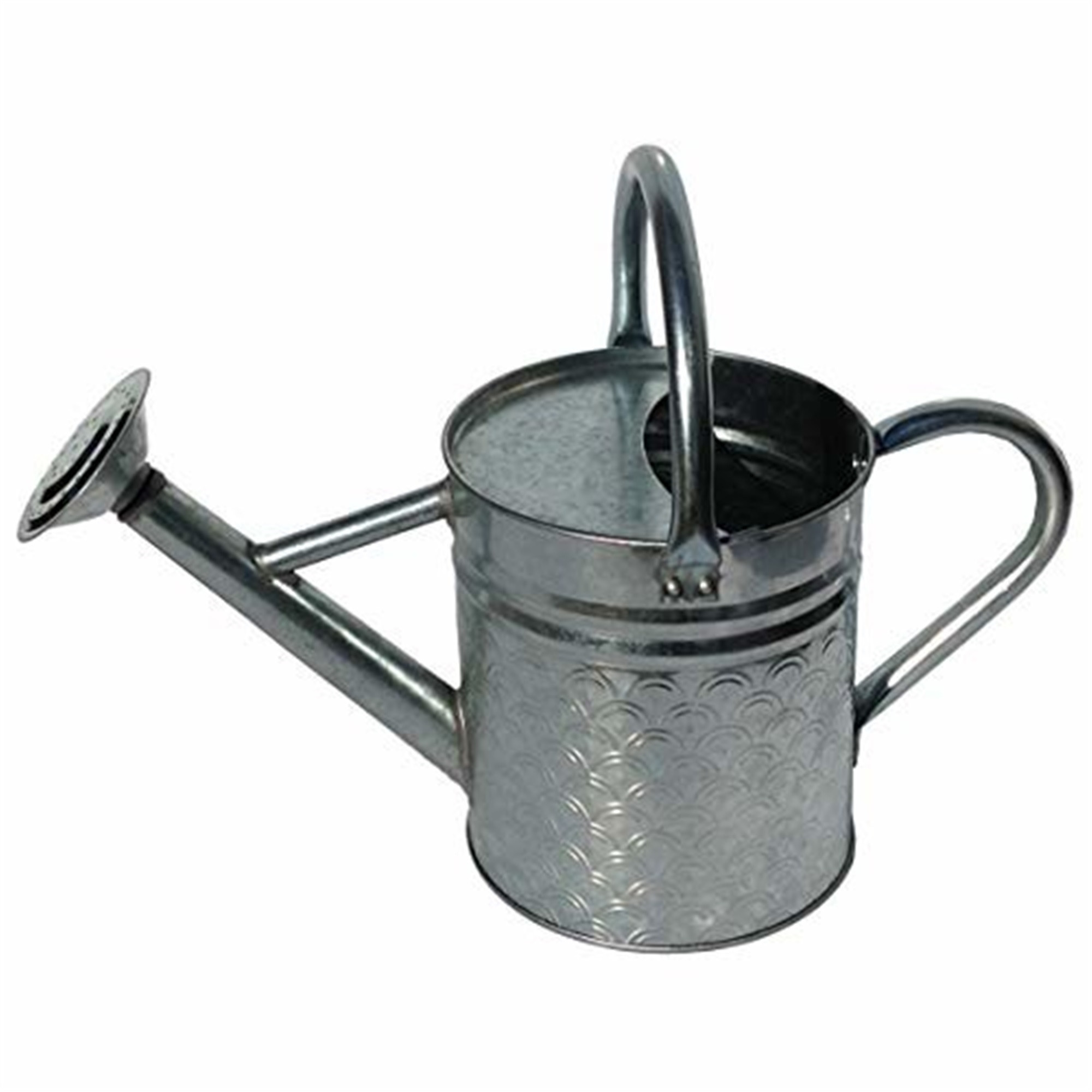 Gardener Select Galvanized Watering Can, Silver, 64 oz