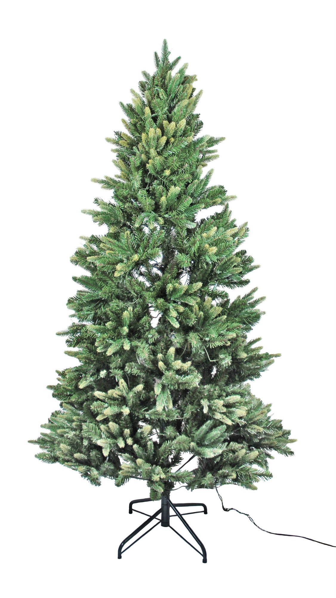 Lapland Hinged Fir Christmas Tree, 600 Clear Lights, 2038 Tips 7.5