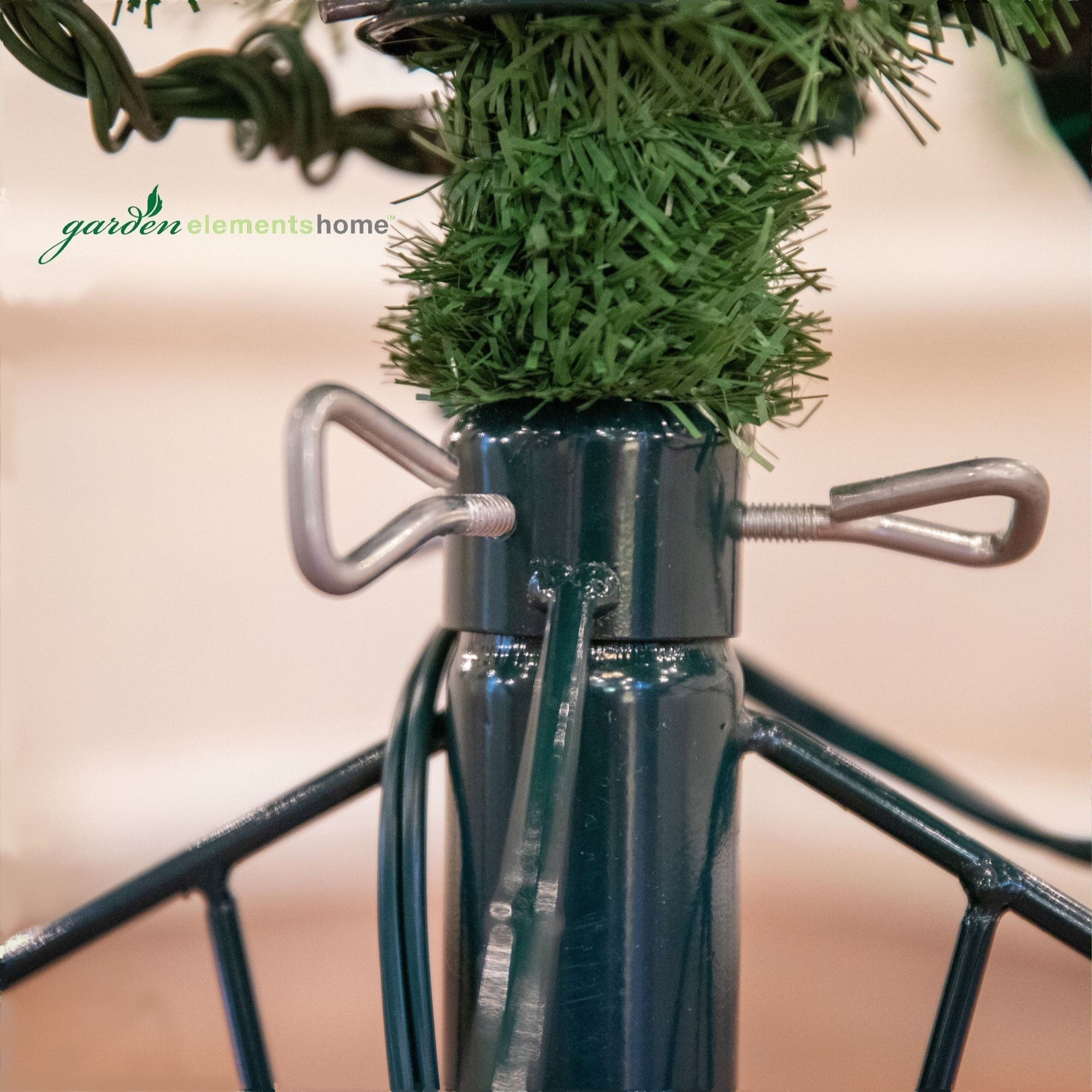 Garden Elements Artificial Pre-Lit Pennsylvania Spruce Christmas Tree, 1532 Tips, 1200 Clear Lights, 7.5 ft