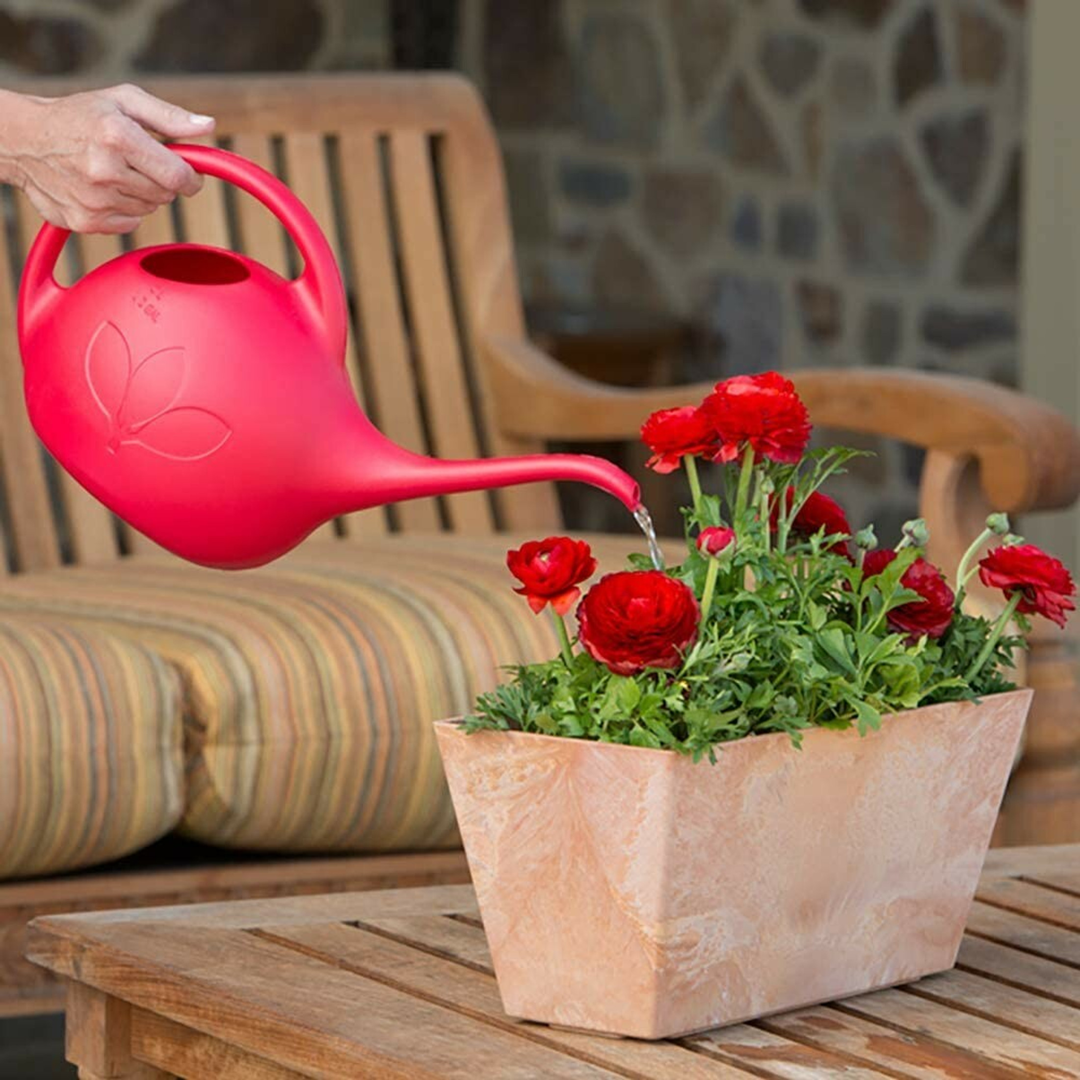 Novelty (#30605) Indoor Watering Can, 1/2 Gallon, Red