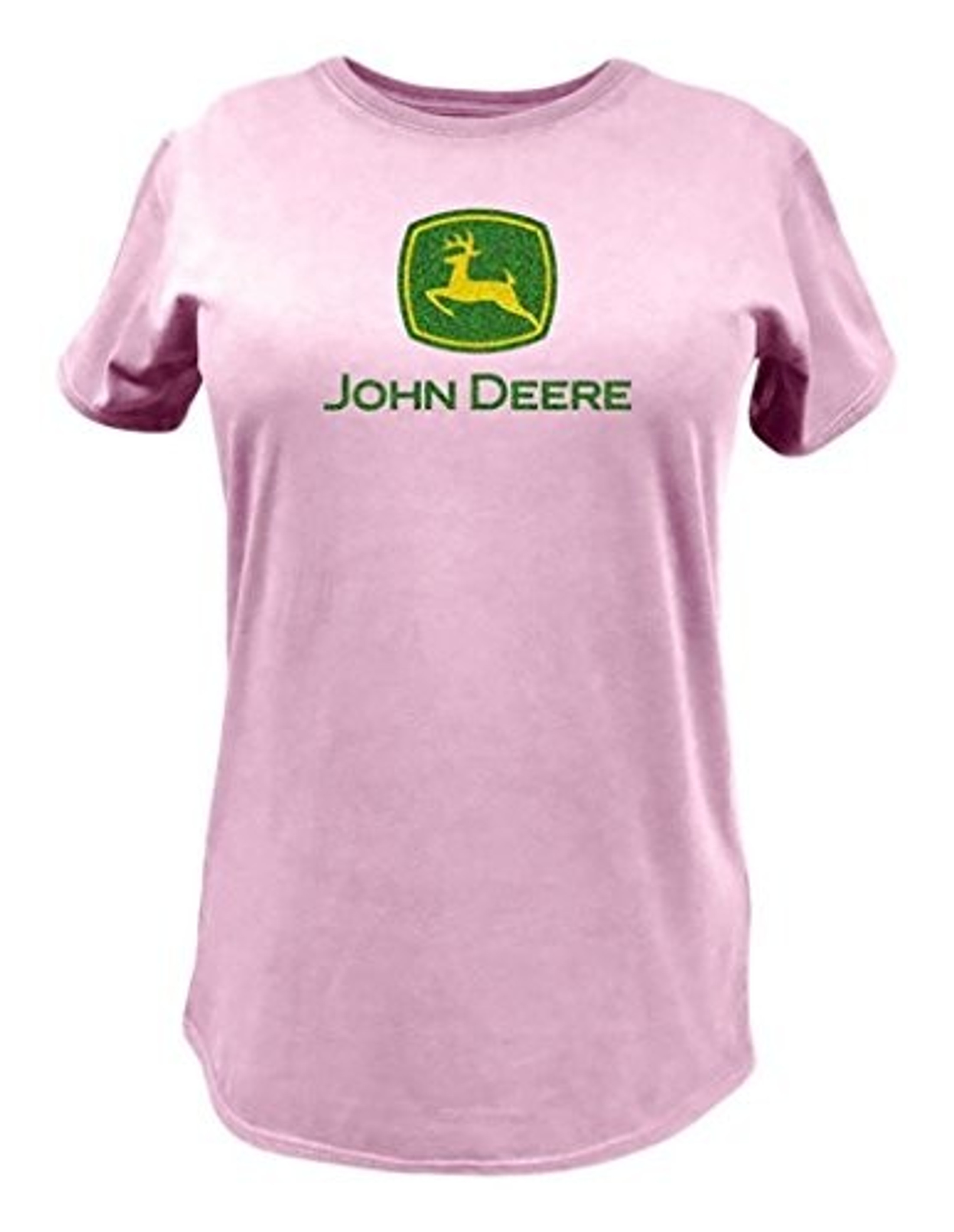 John Deere (#23000024PK03) Women's Pink Logo T-Shirt, Small