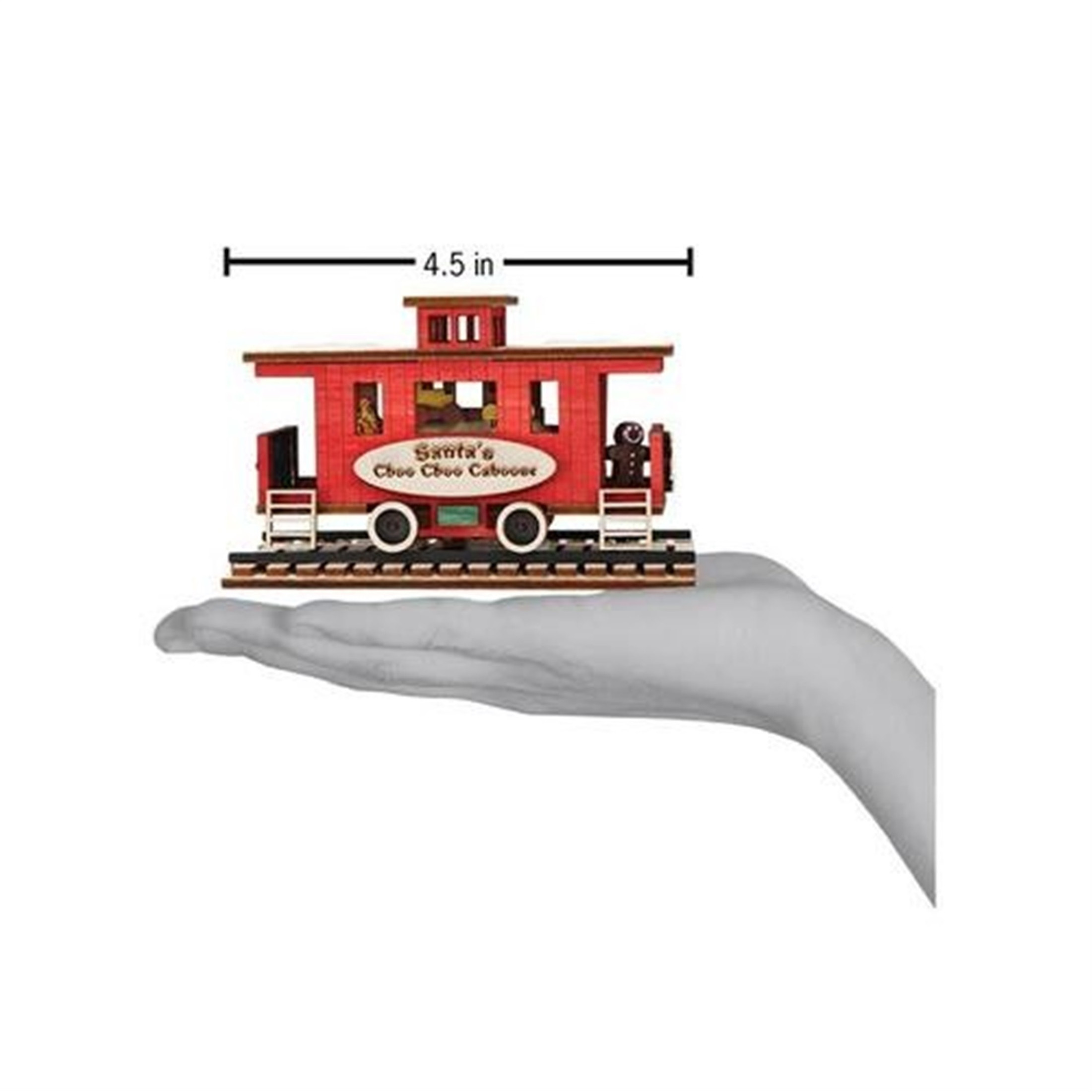 Old World Christmas Santa's Choo Choo Caboose (Illuminated) Ornament