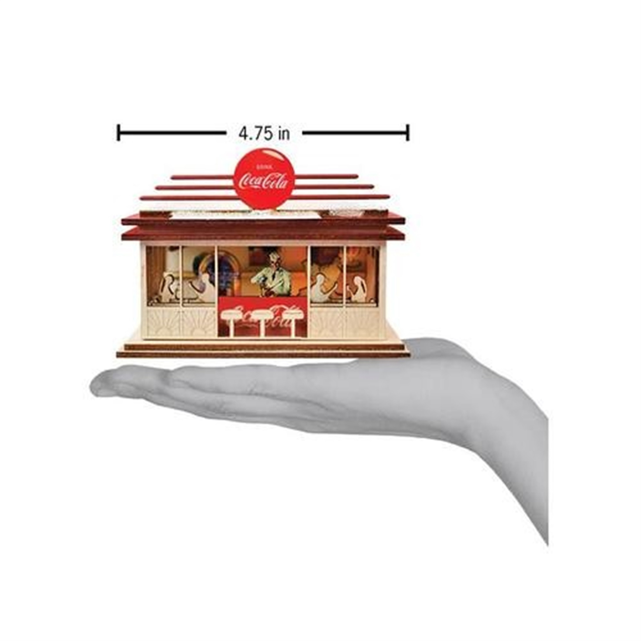 Old World Christmas Cottage - Soda Shop Ornament (384001) Old World Christmas Cottage - Soda Shop Ornament (384001)