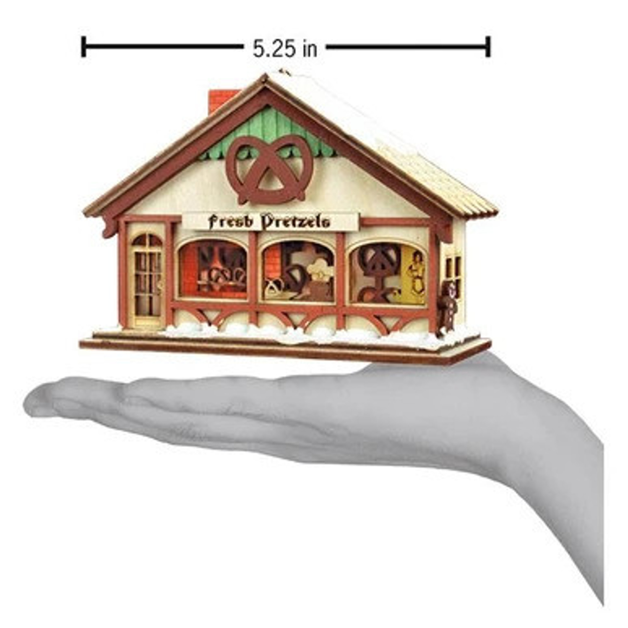 Old World Christmas Peppermint Twist Pretzel Shop Ornament