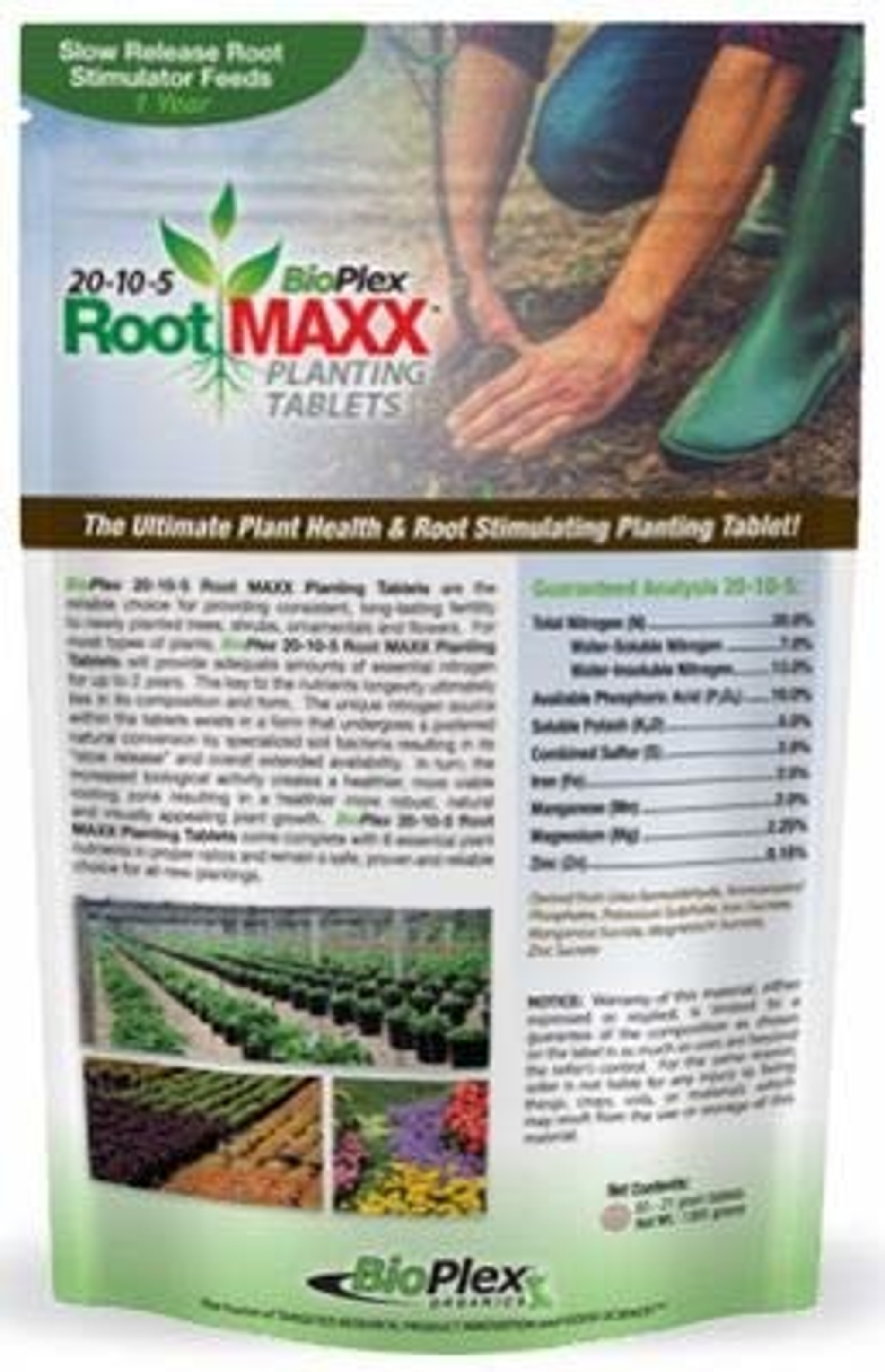 Bio-Plex Root Maxx Plus 20-10-5 Tablets- 65 Tablets Per Pouch