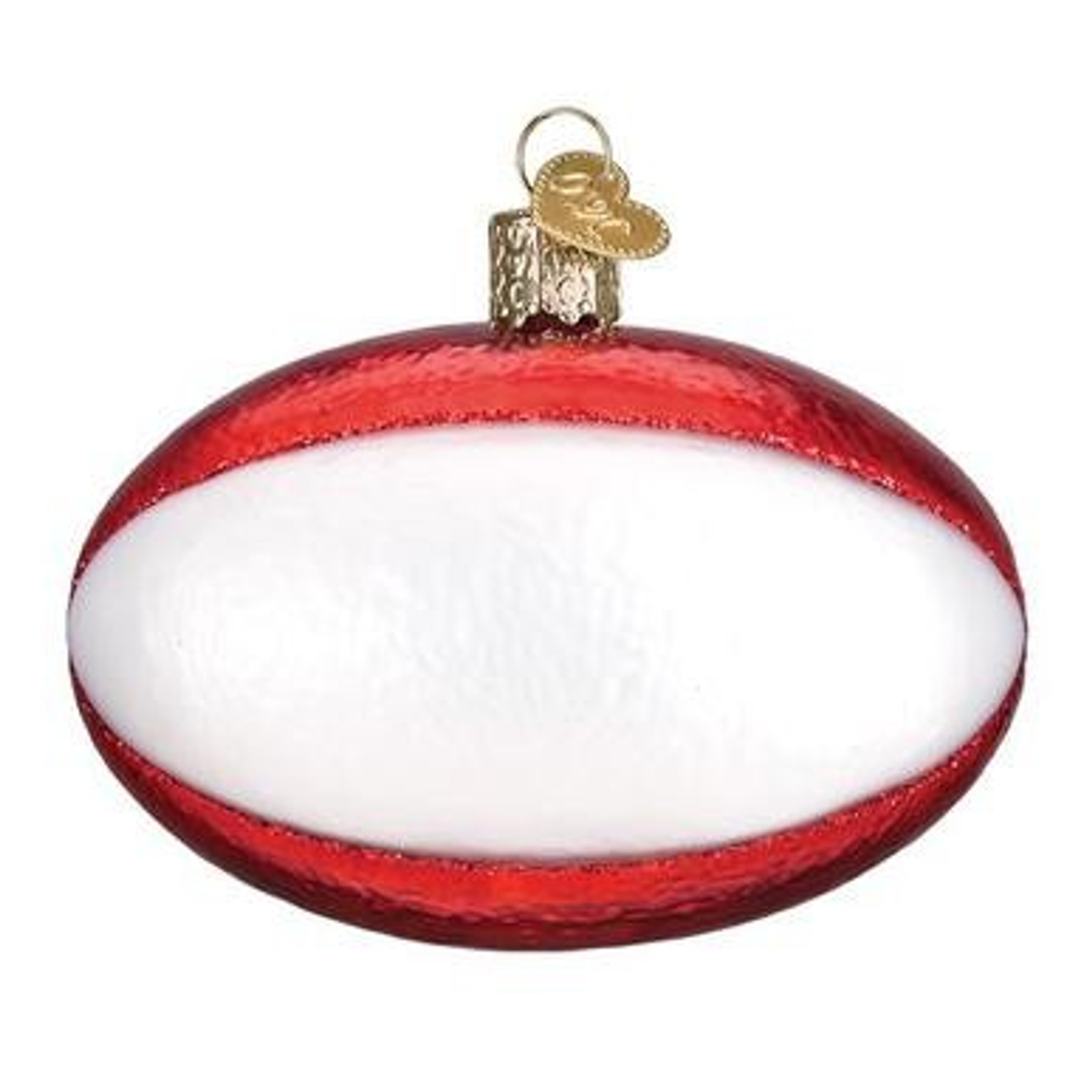 Old World Christmas Hanging Tree Ornament, Rugby Ball