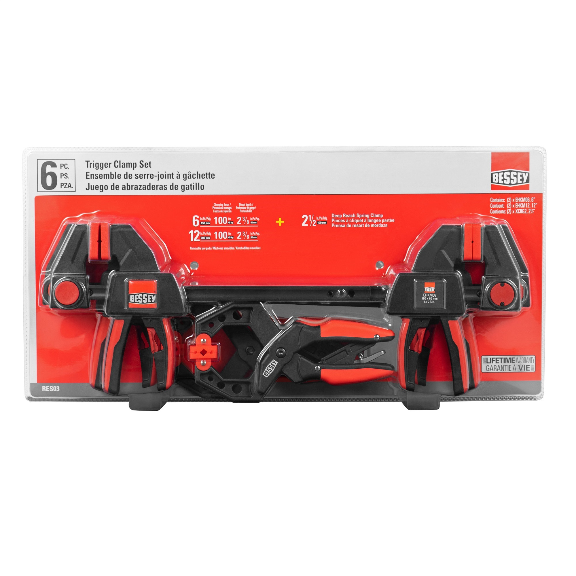 ✨BESSページ✨ Bessey Trigger and Spring Clamp Set, One-Handed Operation