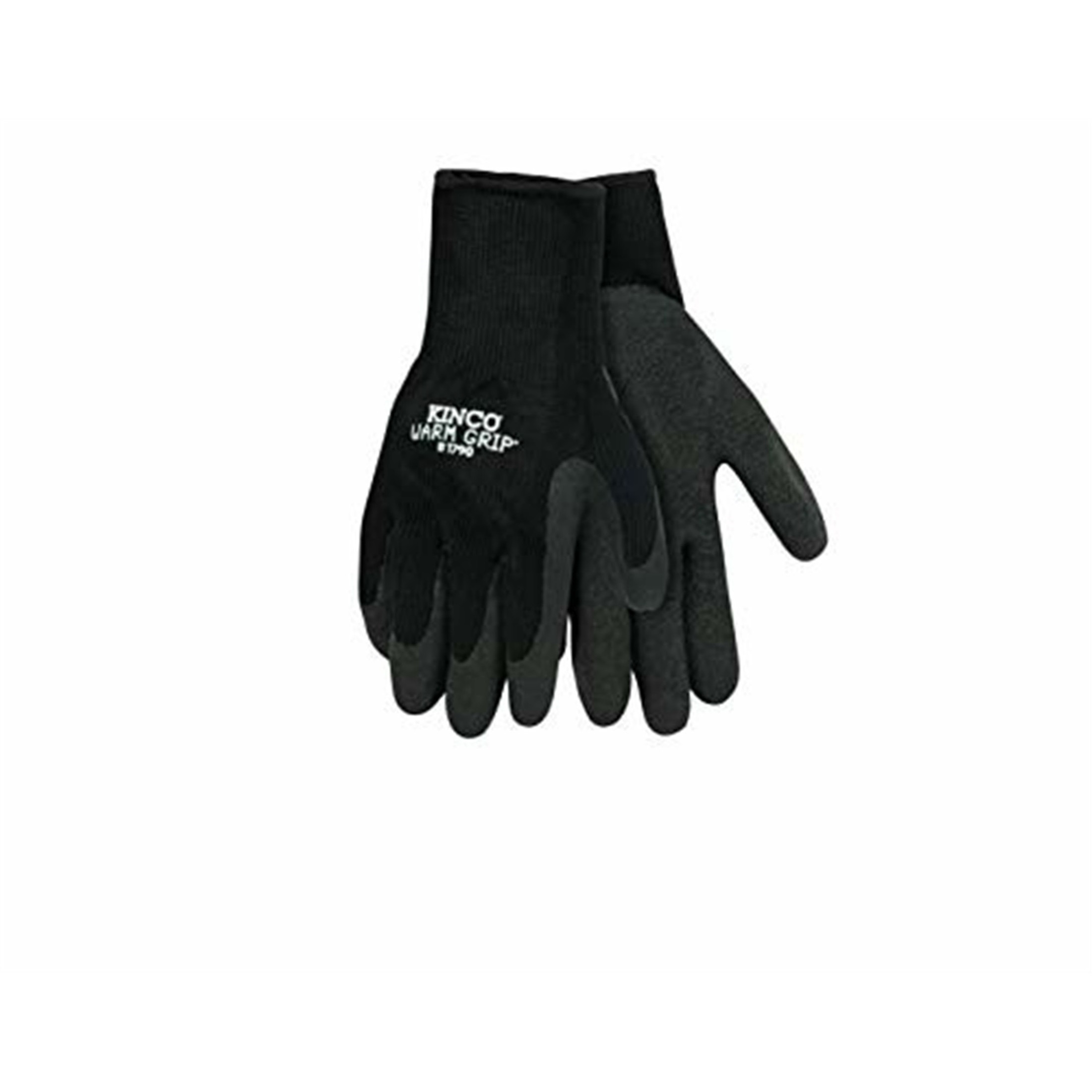 Kinco Mens Cold-Weather Thermal Lined Knit Shell & Latex Palm Gloves, Large